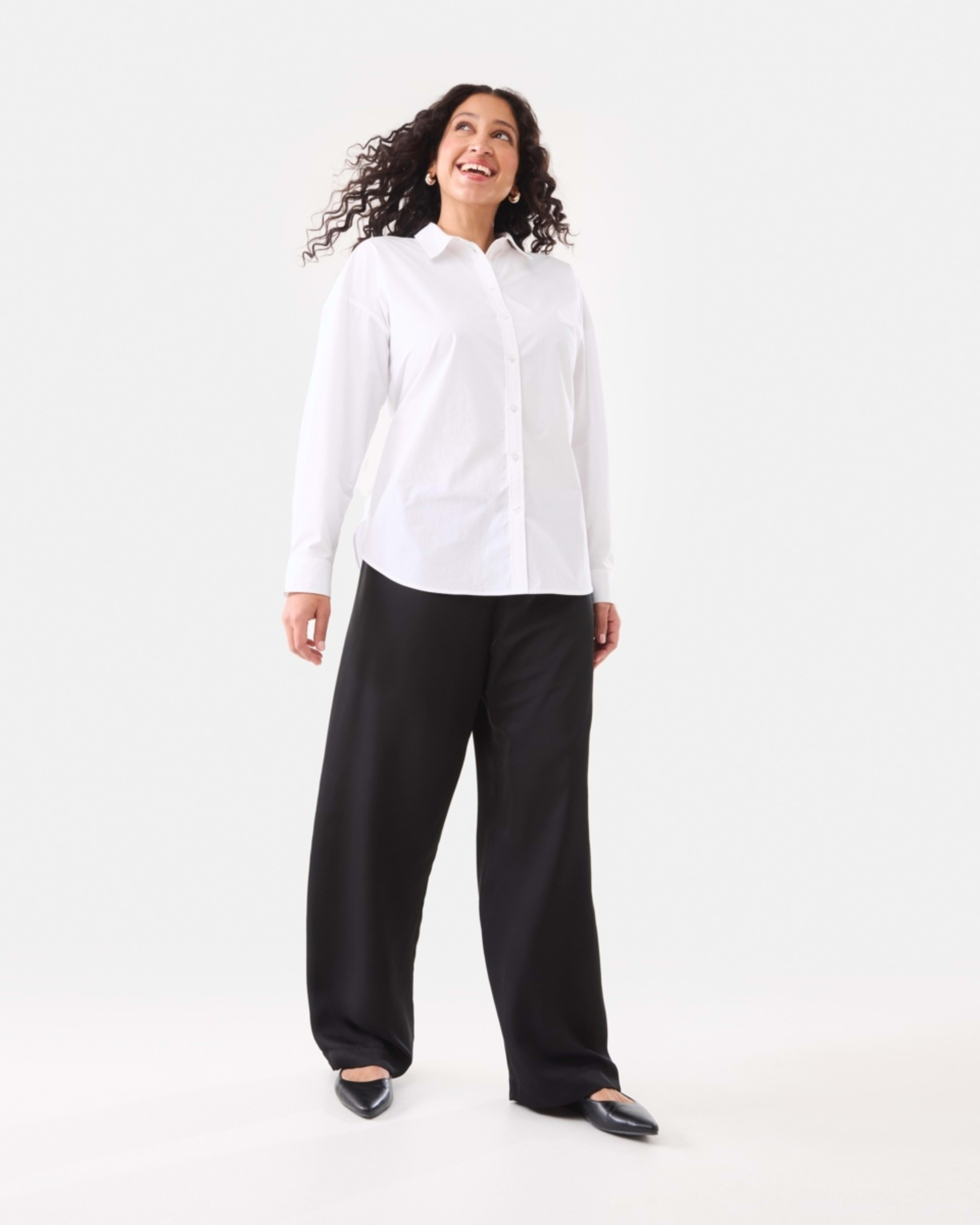 2 Long Sleeve Tie Back Detail Shirt White, 2 of 8