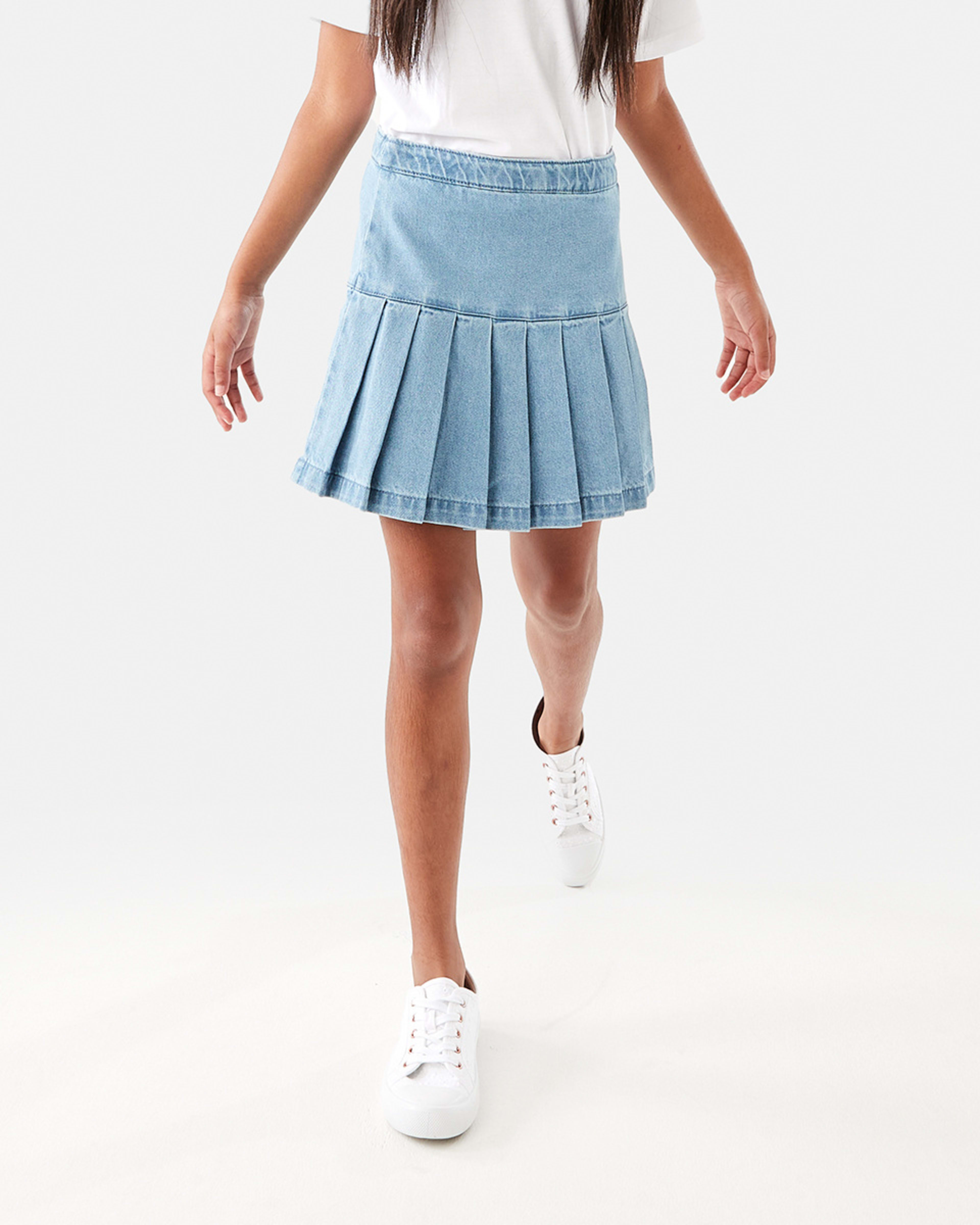 Denim Pleated Skirt Kmart NZ