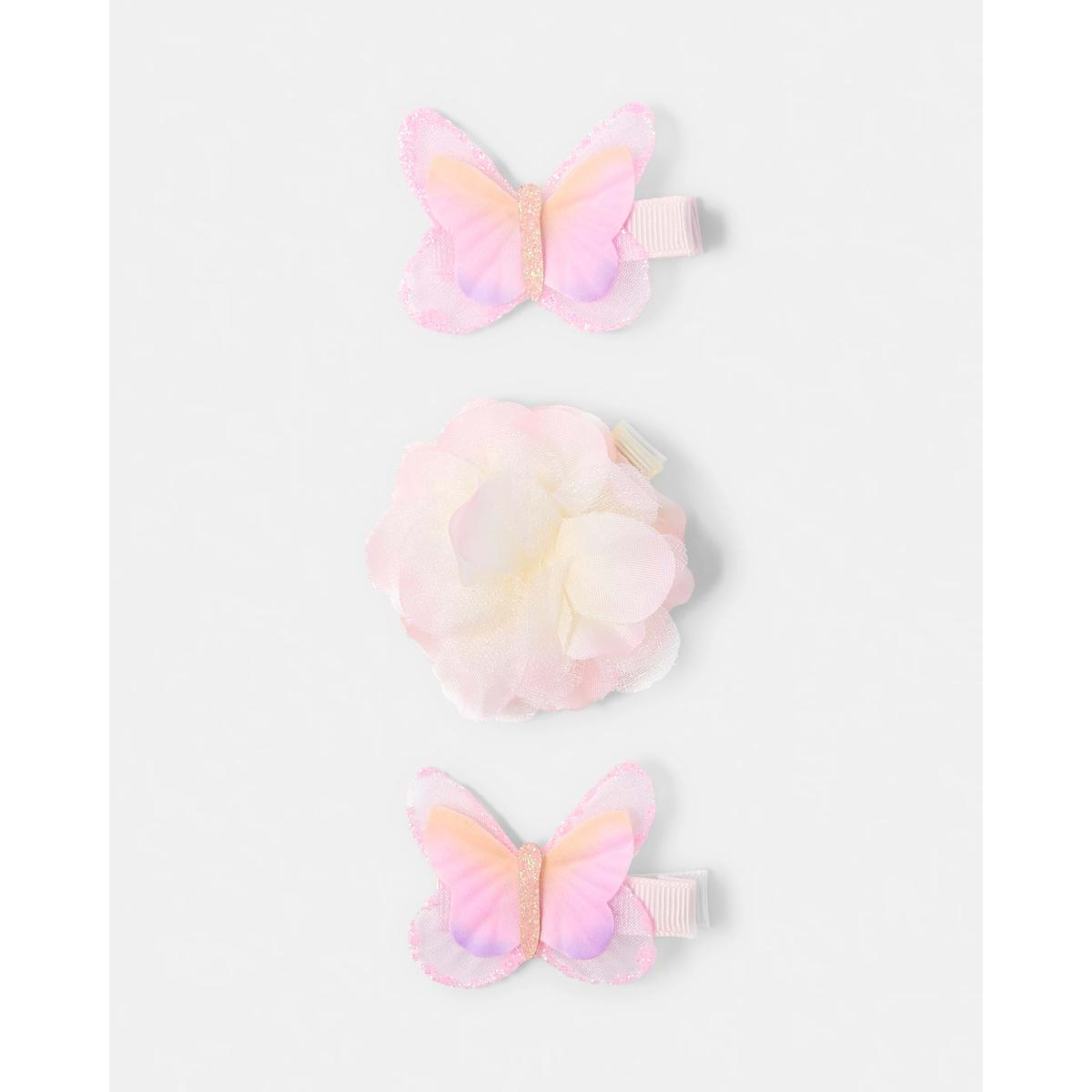 1 3 Pack Flower and Butterfly Hair Clips, 1 of 3