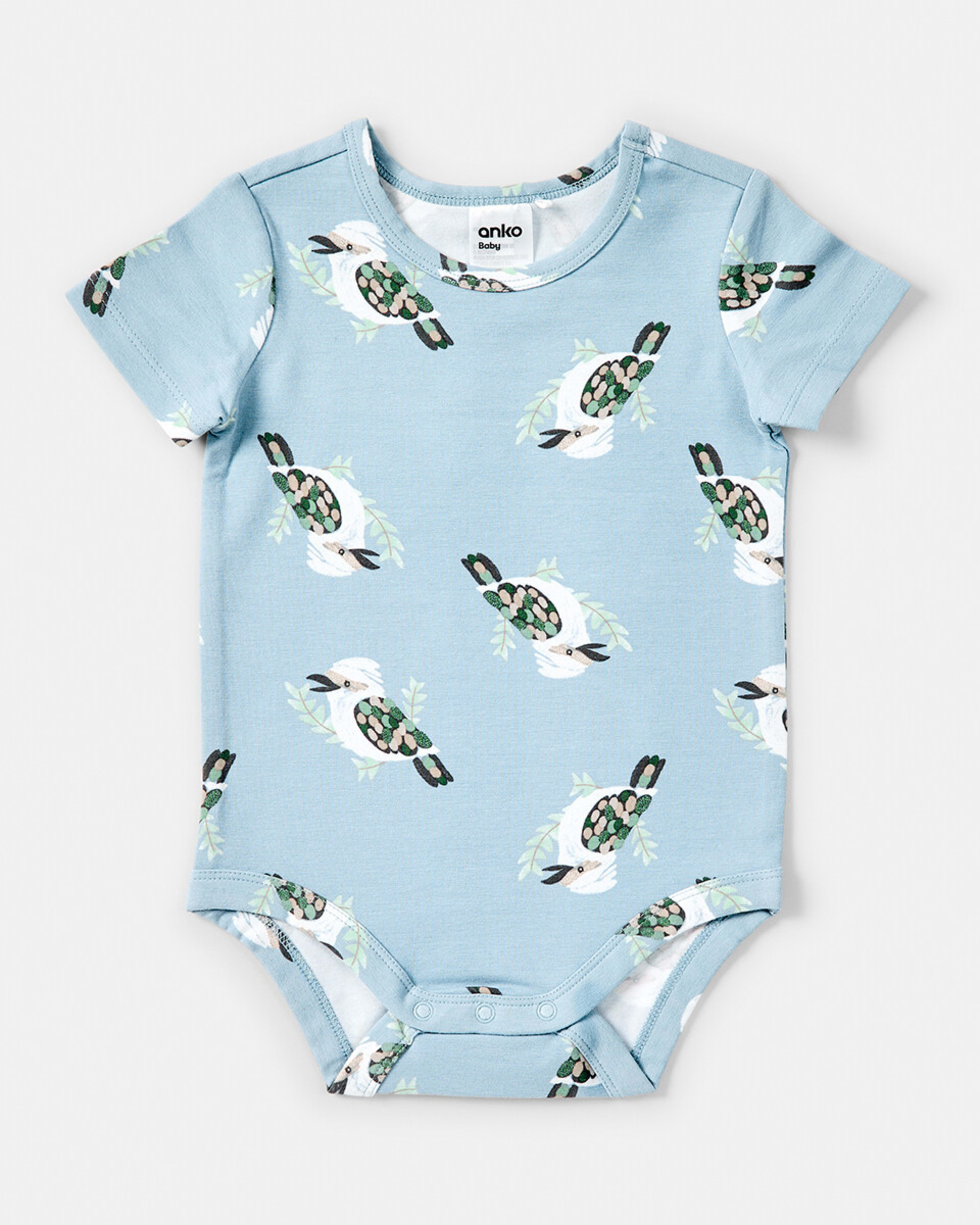 3 3 Pack Short Sleeve Bodysuits Kookaburra, 3 of 8