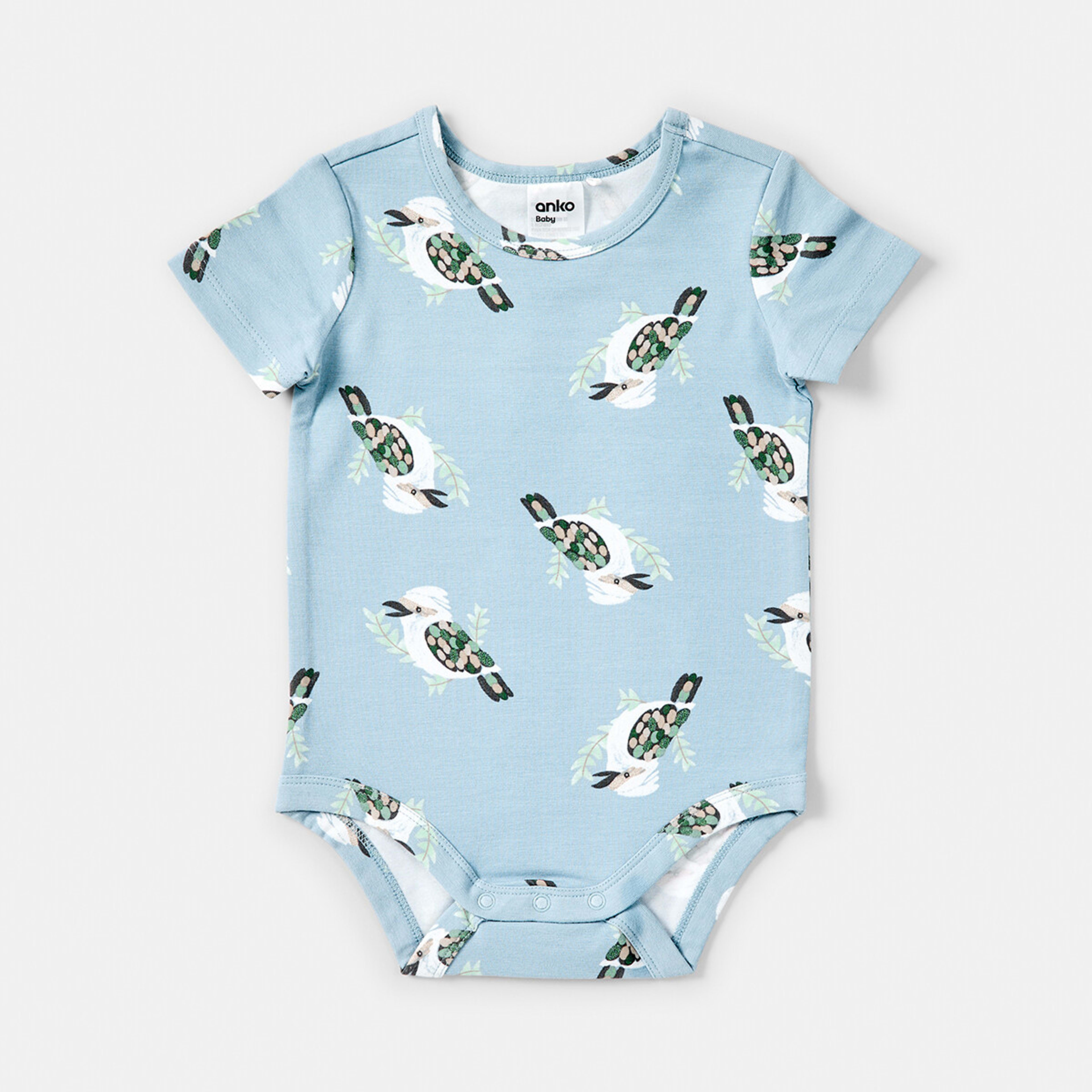 3 3 Pack Short Sleeve Bodysuits Kookaburra, 3 of 8