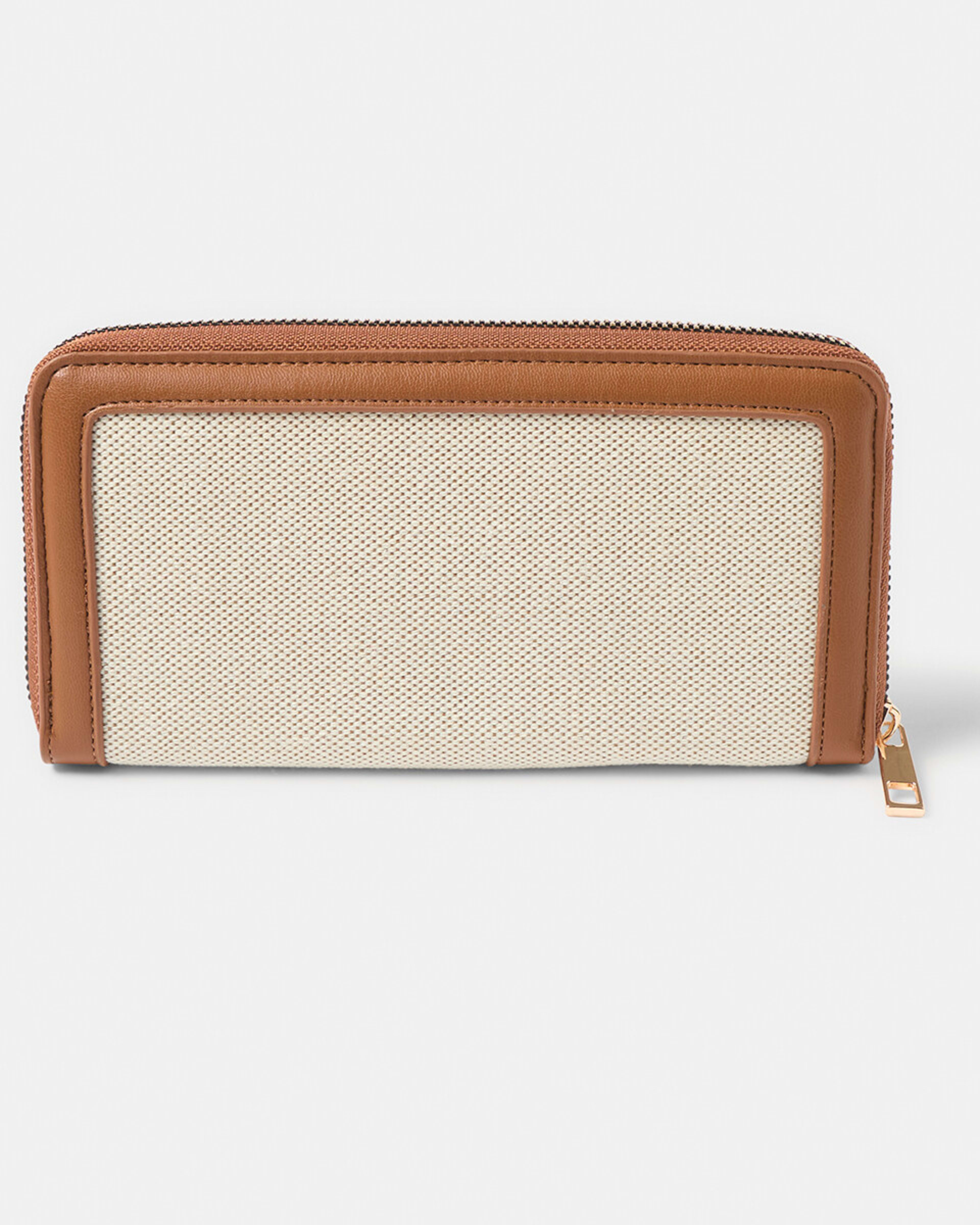 1 Contrast Large Purse Natural, 1 of 5