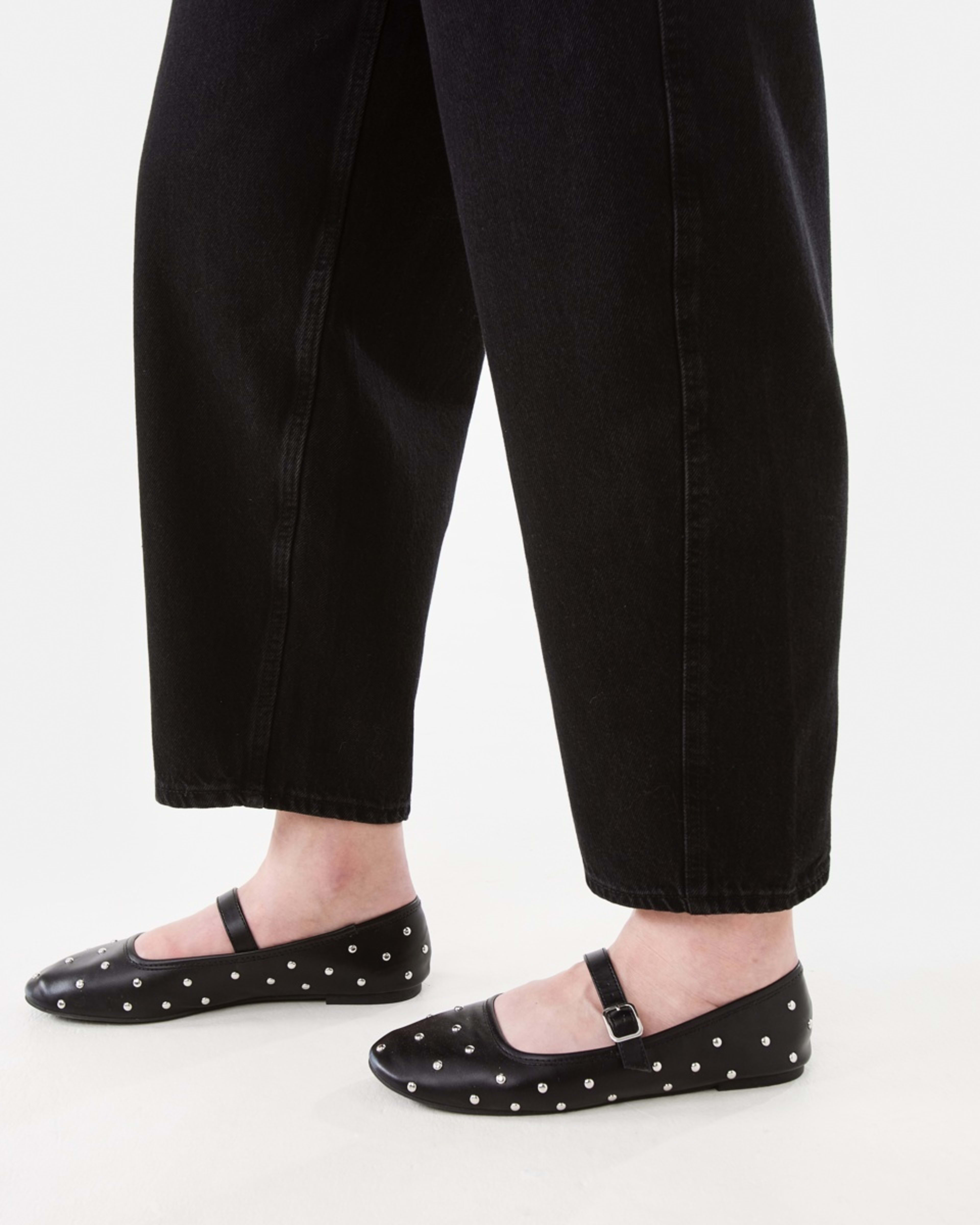 7 Barrel Leg Jeans Black Wash, 7 of 8