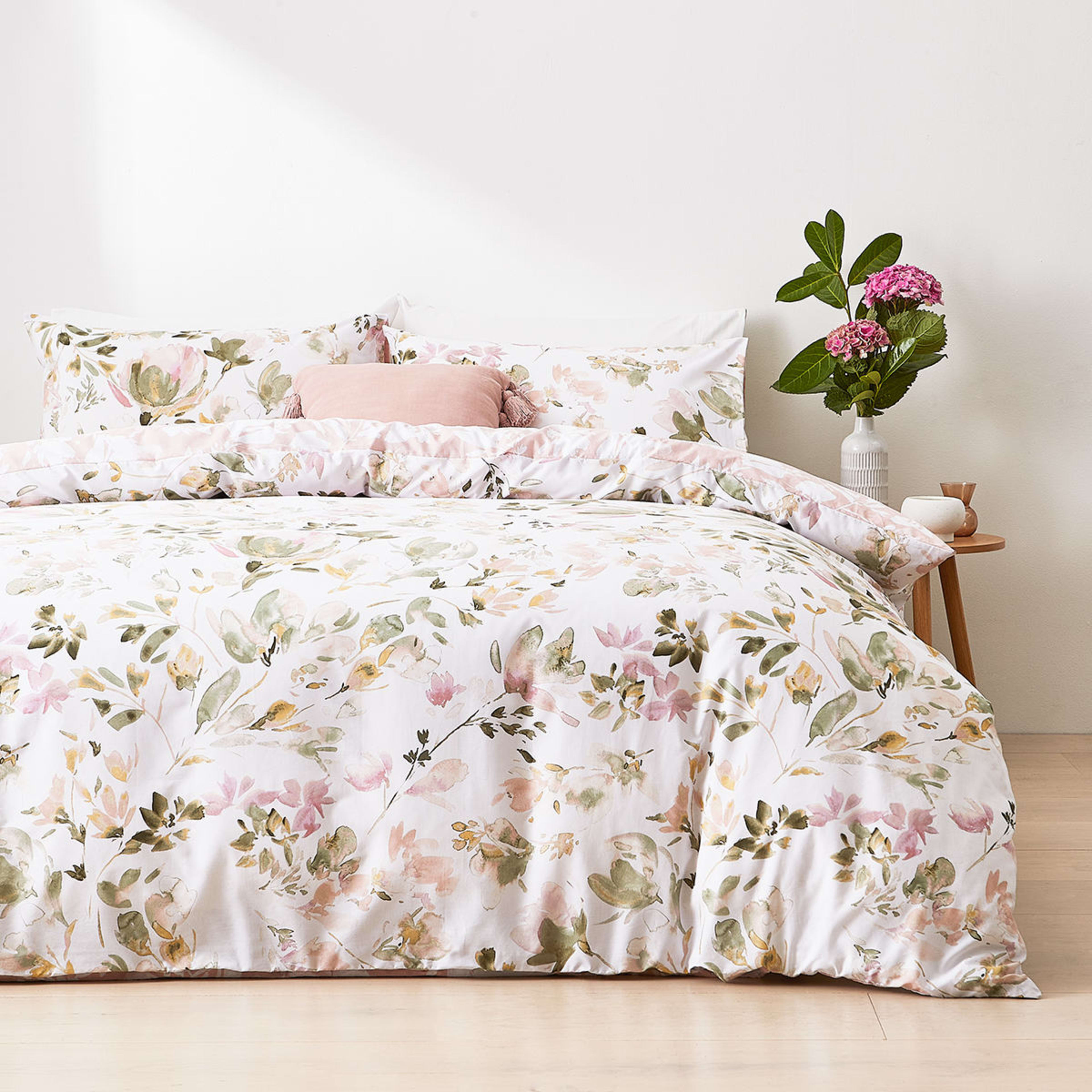 Florence Reversible Quilt Cover Set - Double Bed - Kmart