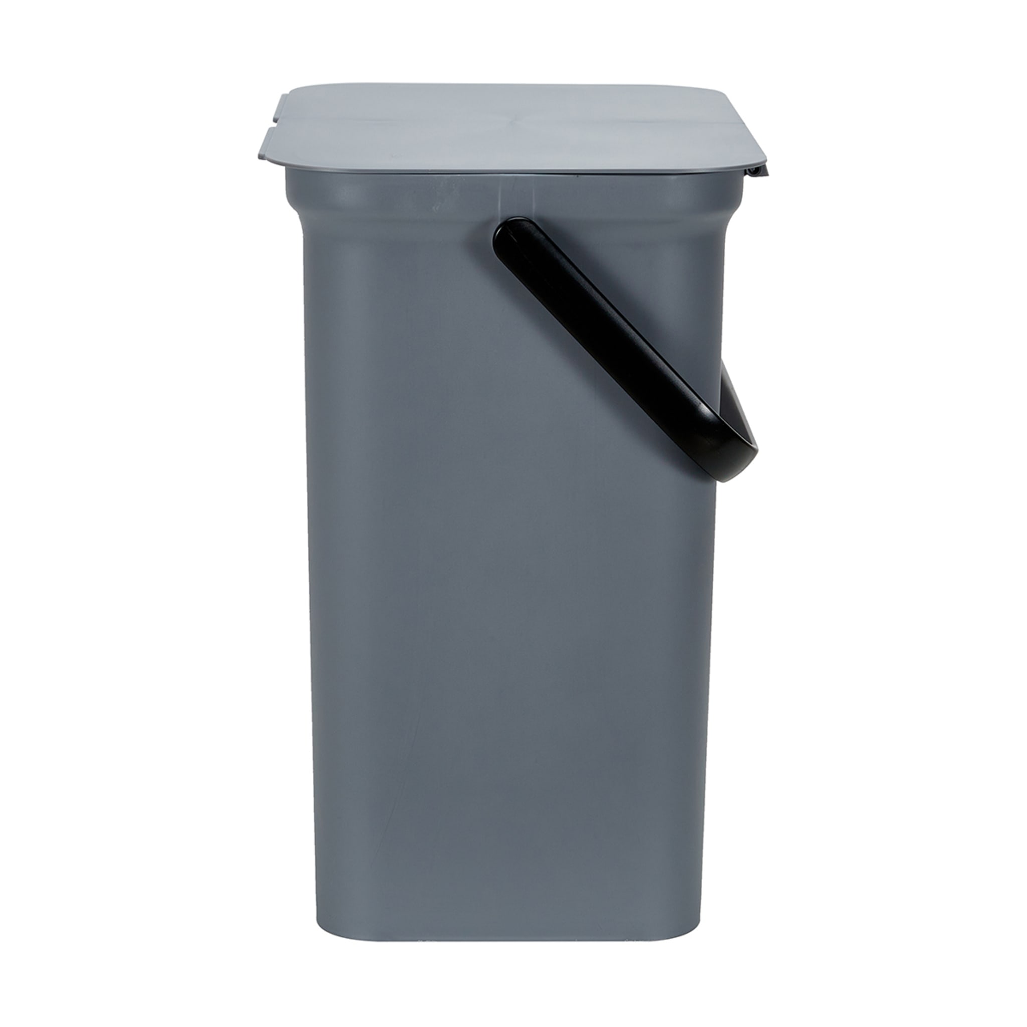 28L Grey Flip Top Recycle Bin Kmart