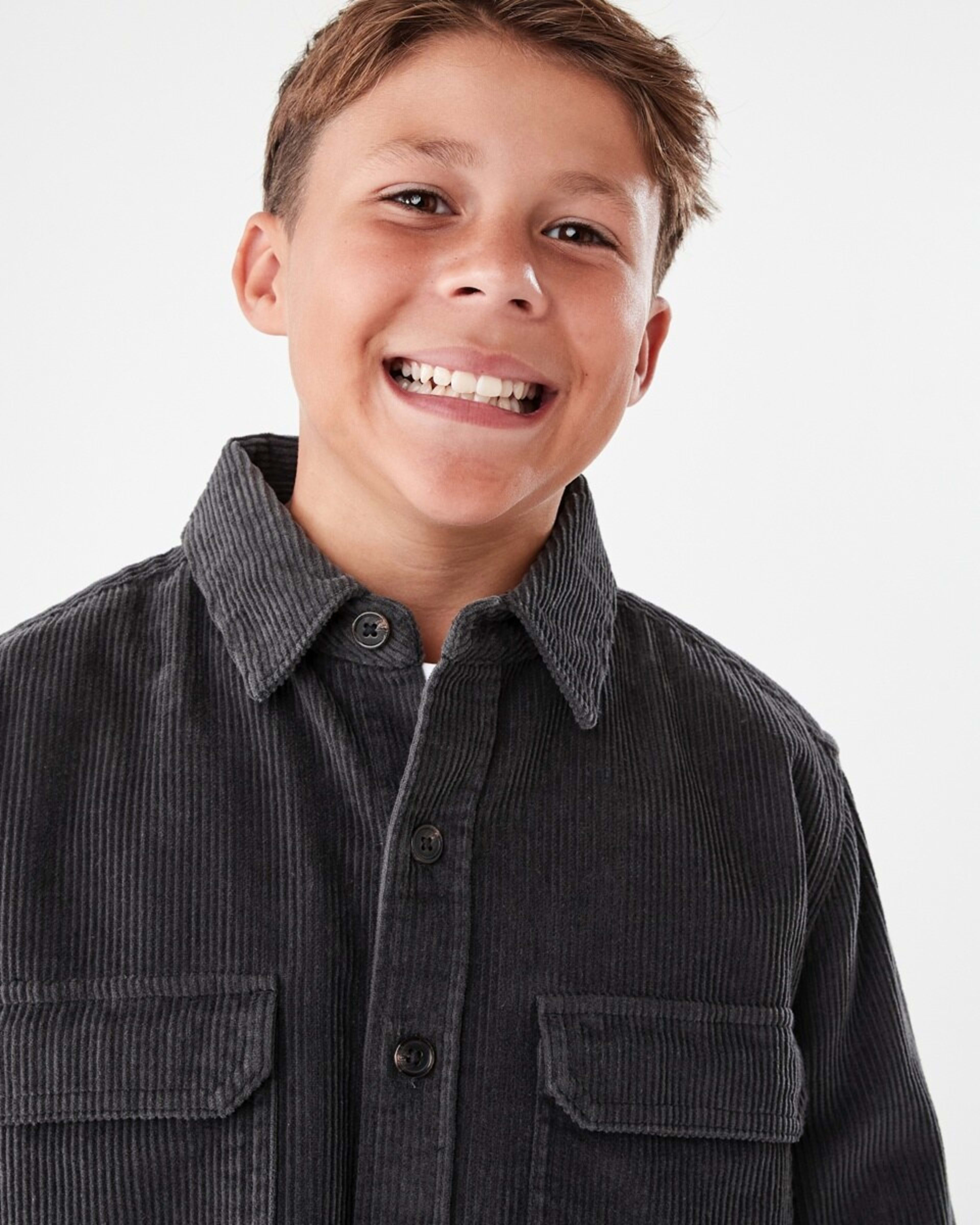 4 Utility Corduroy Overshirt Dark Magnet, 4 of 8