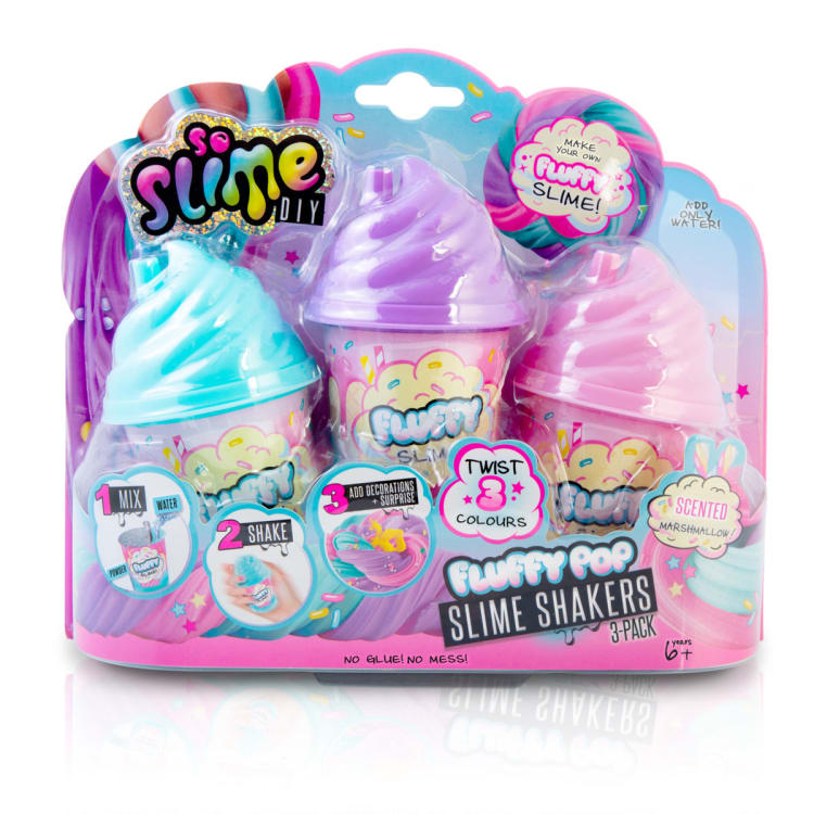 3 Pack So Slime DIY Fluffy Pop Shakers Kmart
