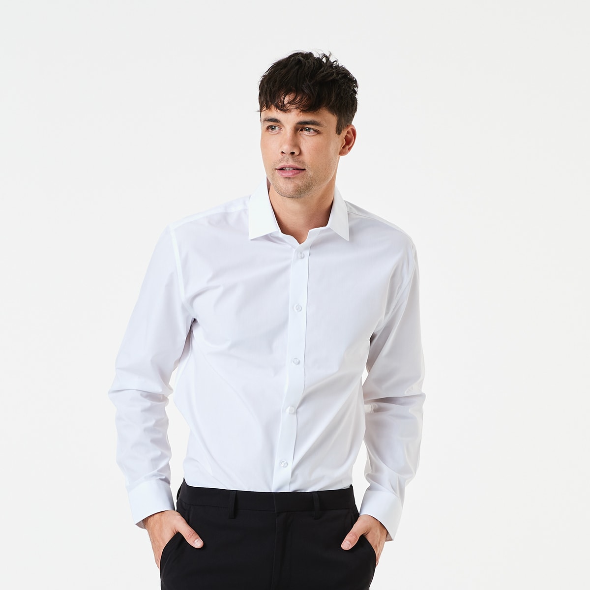 Plain white shirt kmart best sale