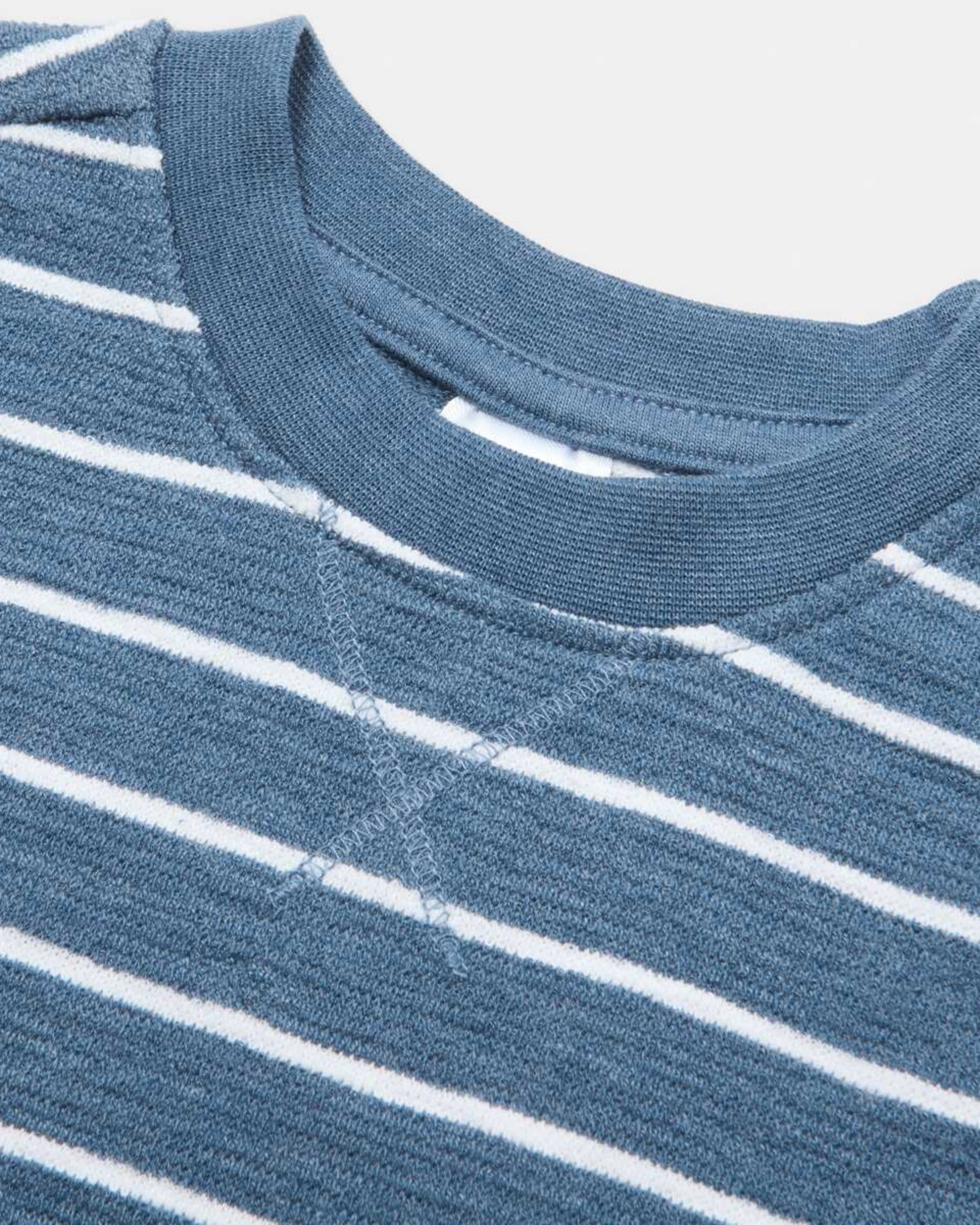 6 2 Piece Slub Set Slub Thick Thin Stripe Muted Navy, 6 of 6