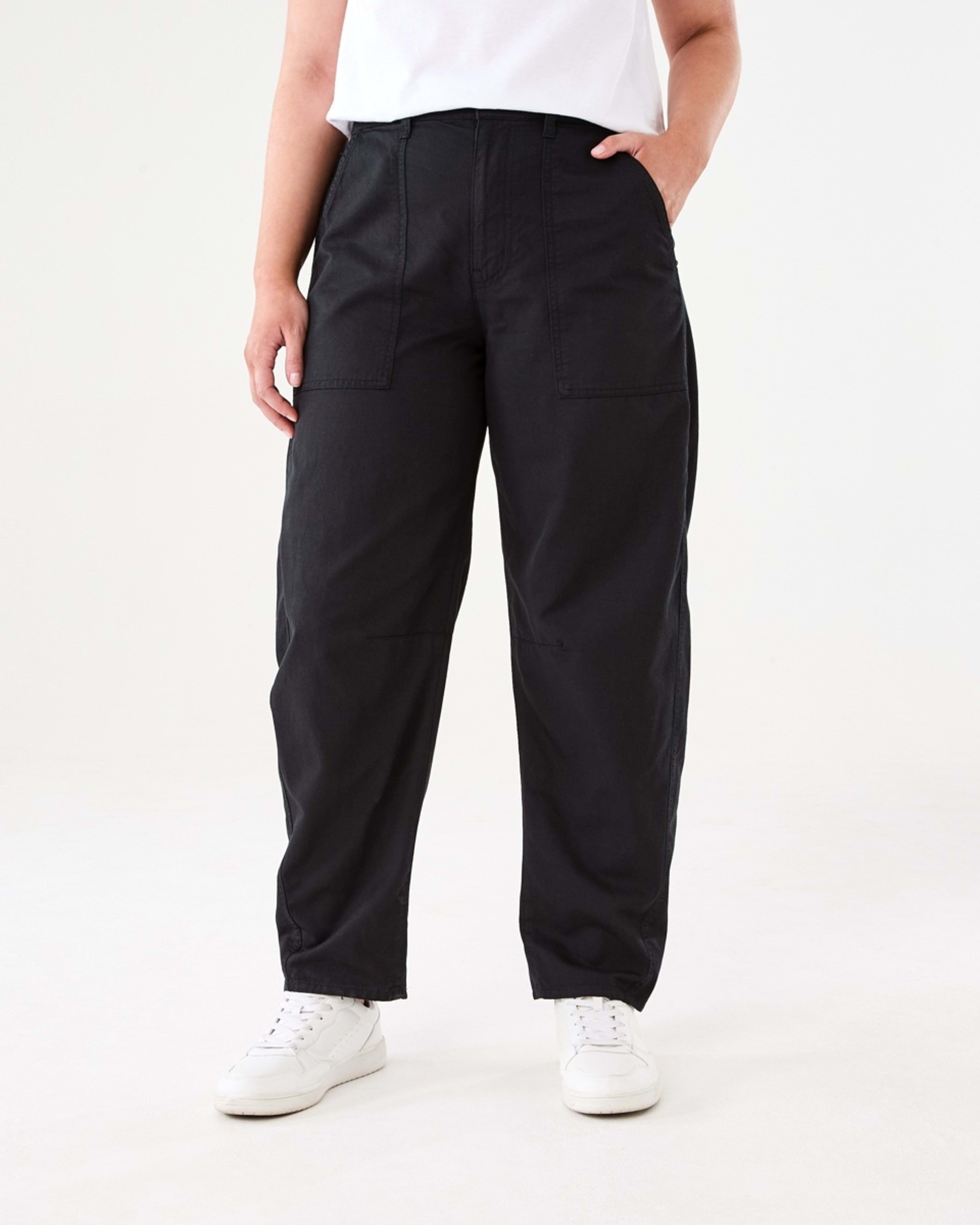 1 Barrel Pants BLACK