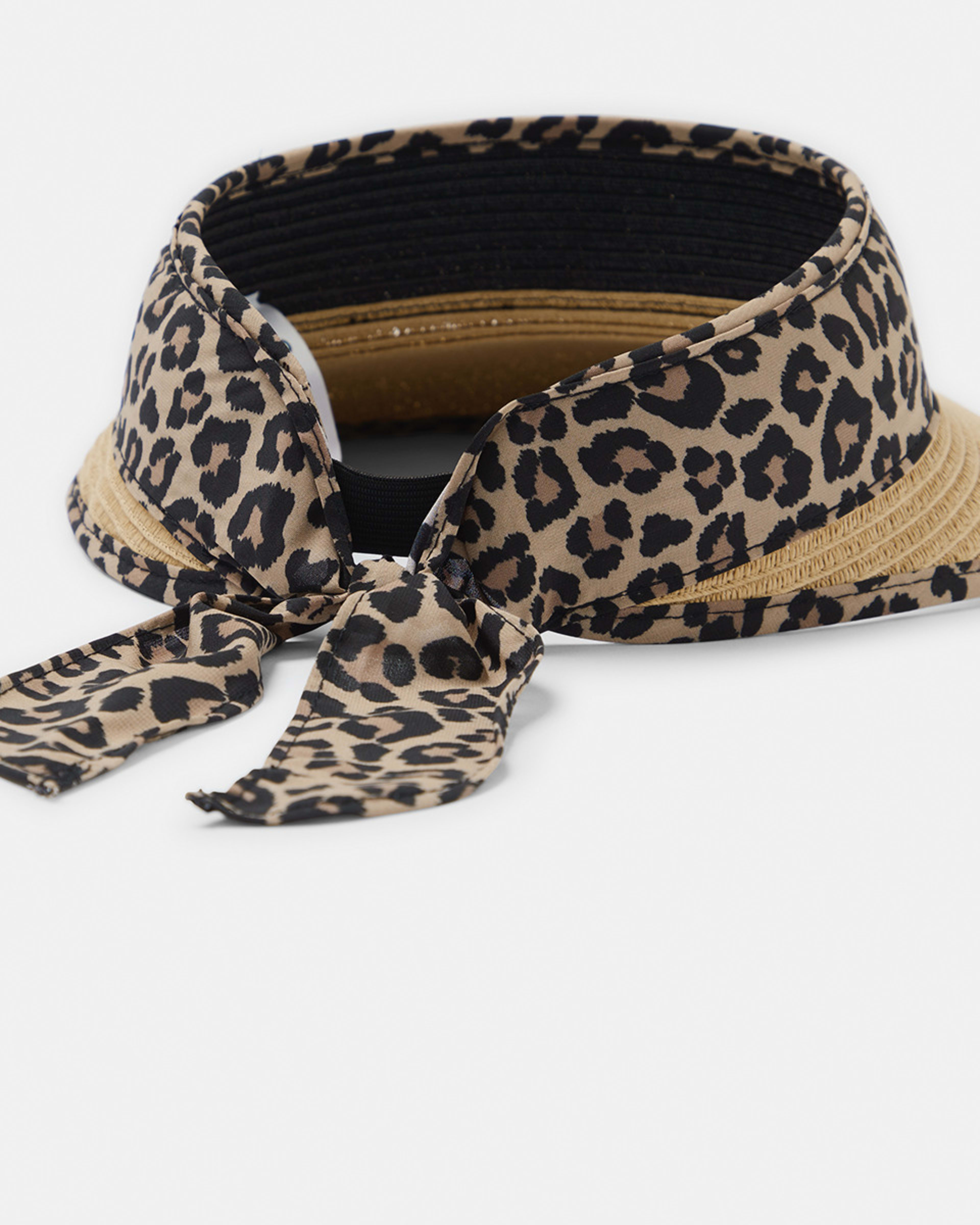 Leopard Trim Visor Kmart