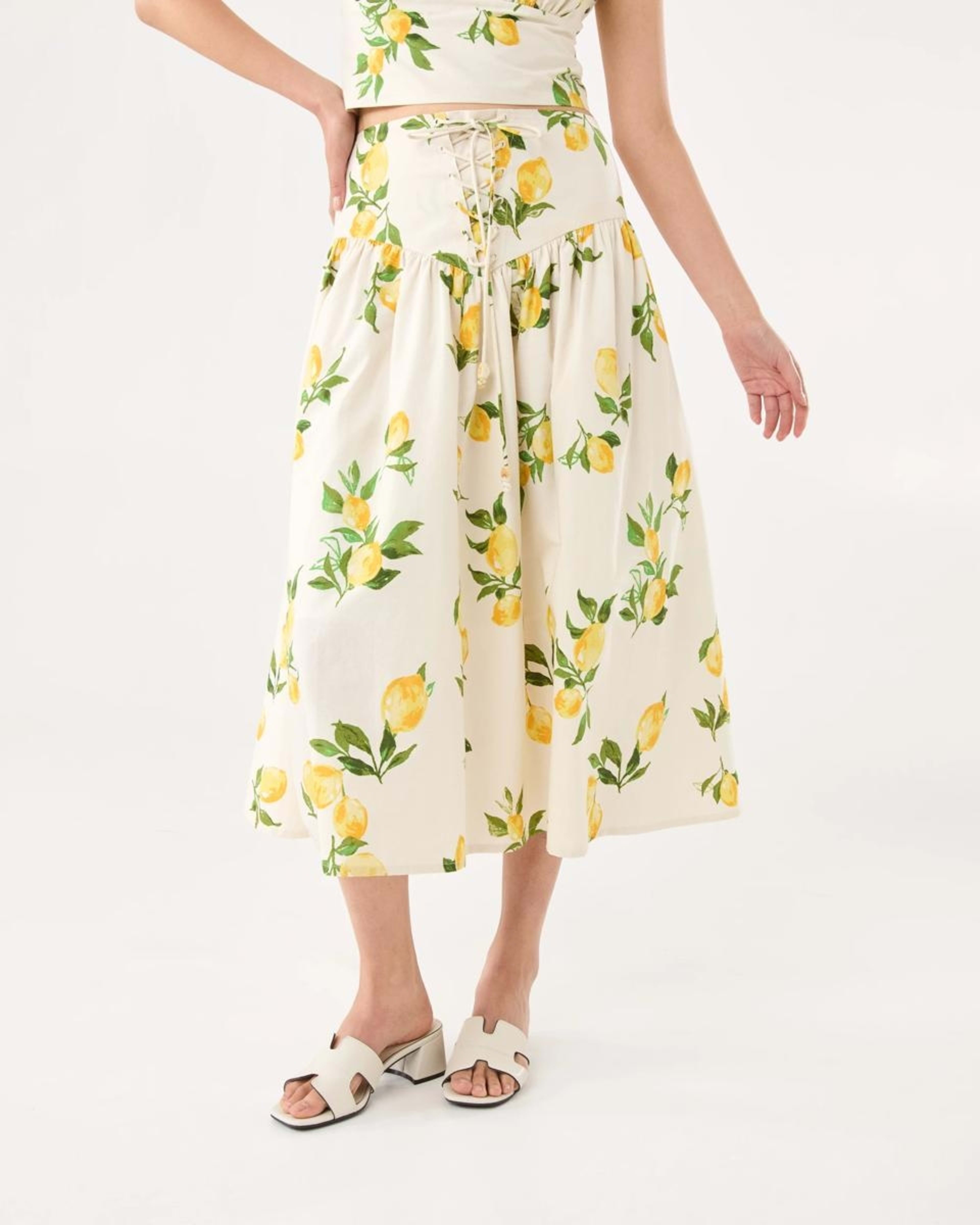 1 Tie Waist Skirt Lemons, 1 of 7