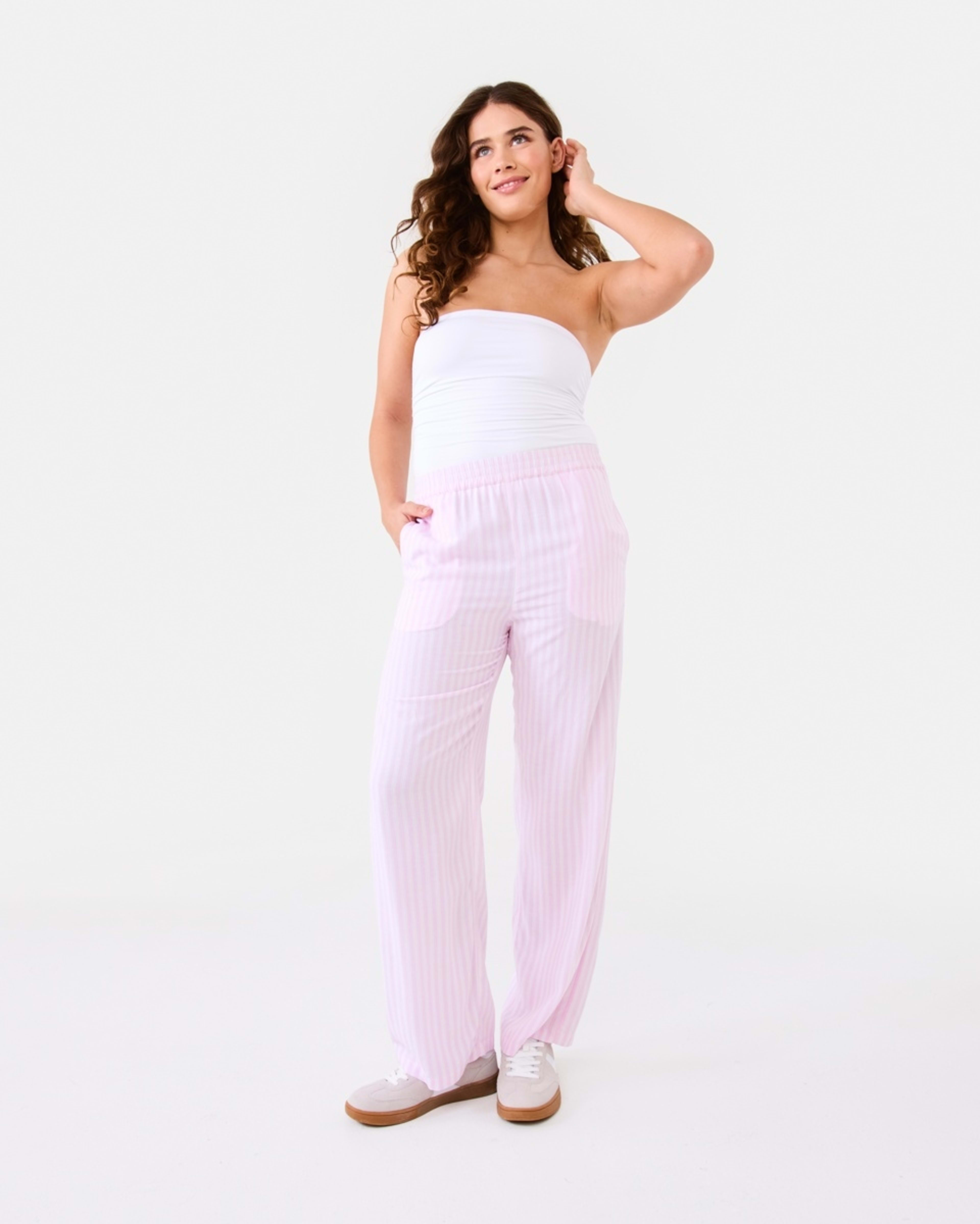 2 Relaxed Pants Pink Strp, 2 of 9