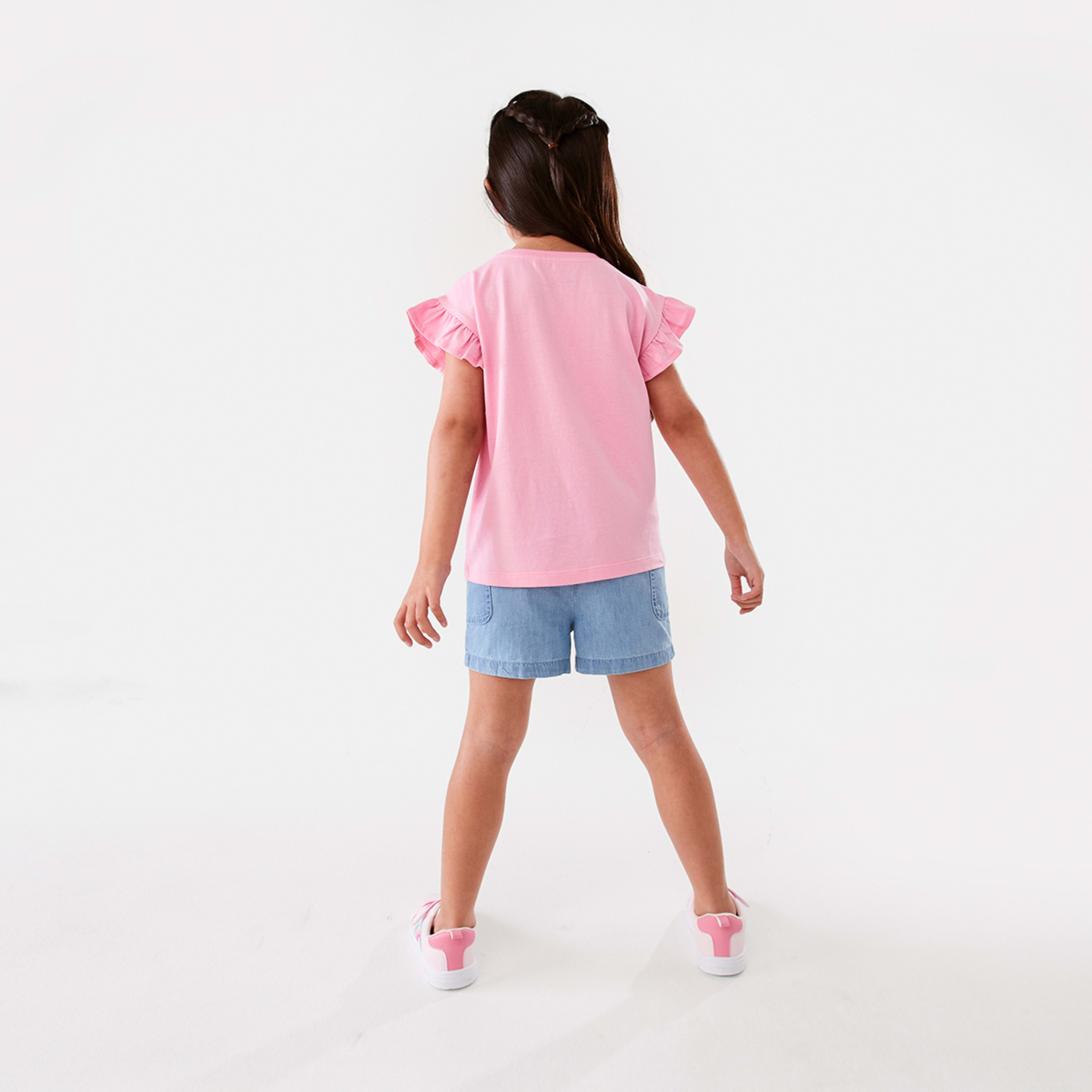 8 Print Flap Novelty T-shirt Pnk Wmelon, 8 of 10
