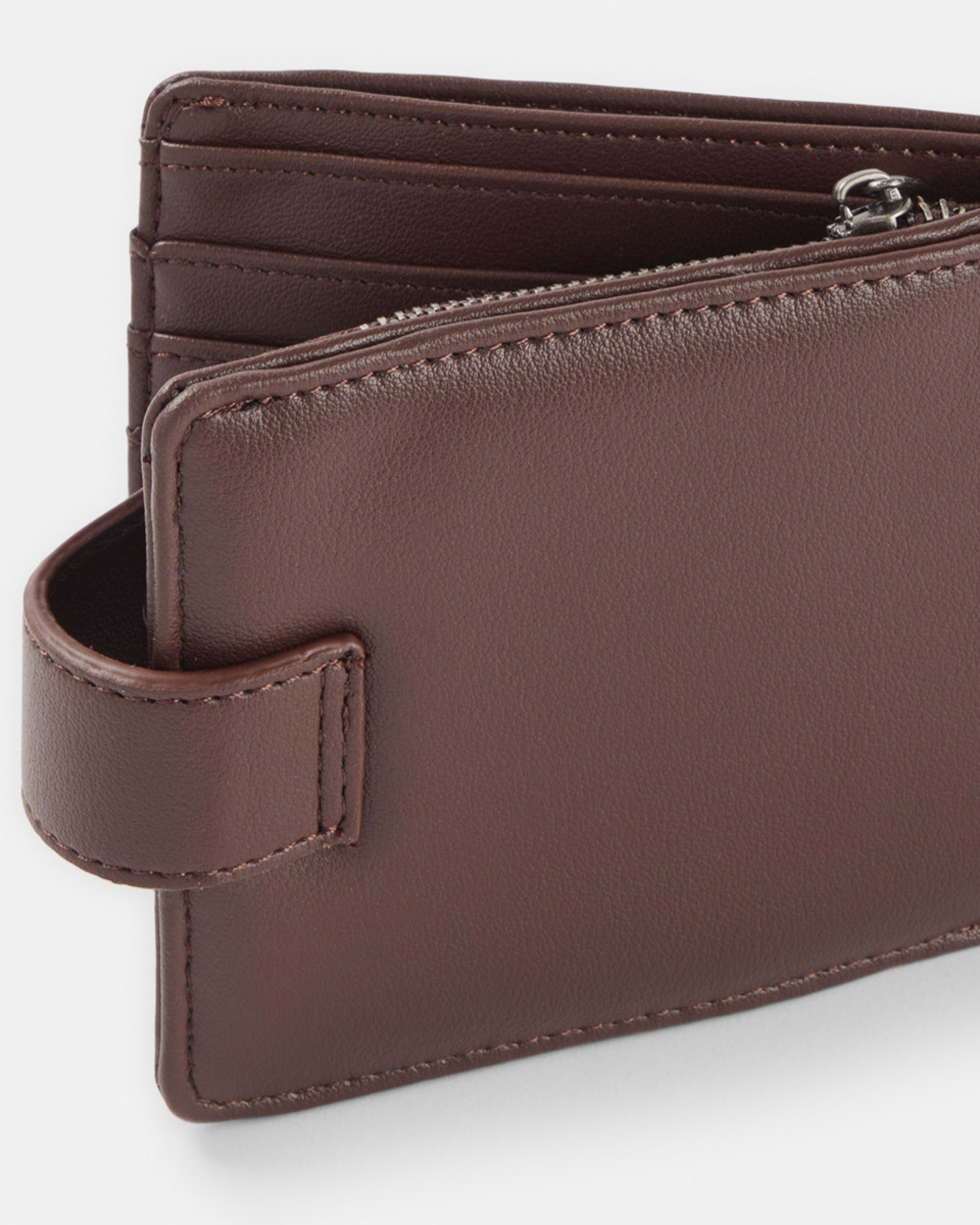 3 Wallet with Tab Chocolate, 3 of 5