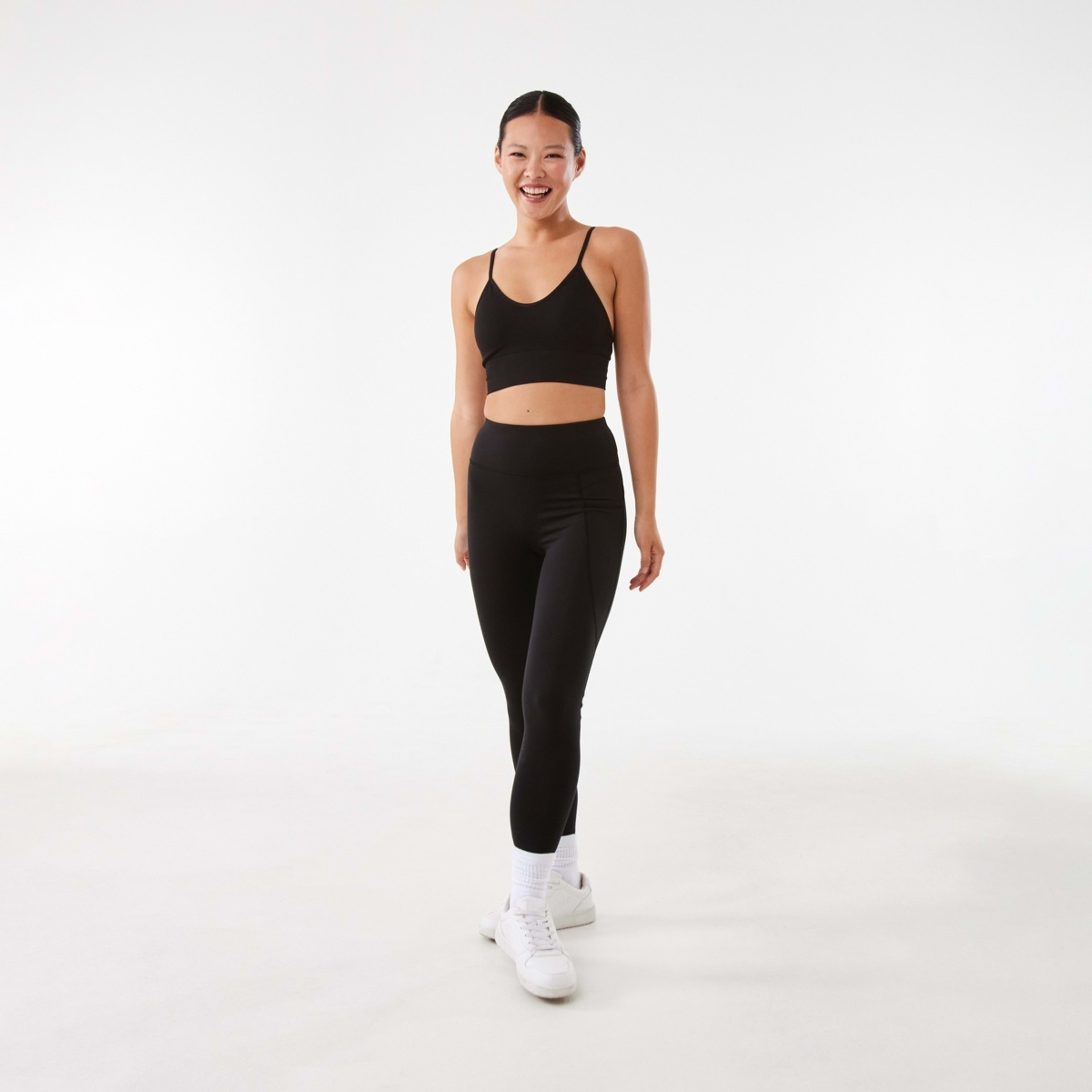 2 Active Womens Ultrasoft Leggings Black, 2 of 6