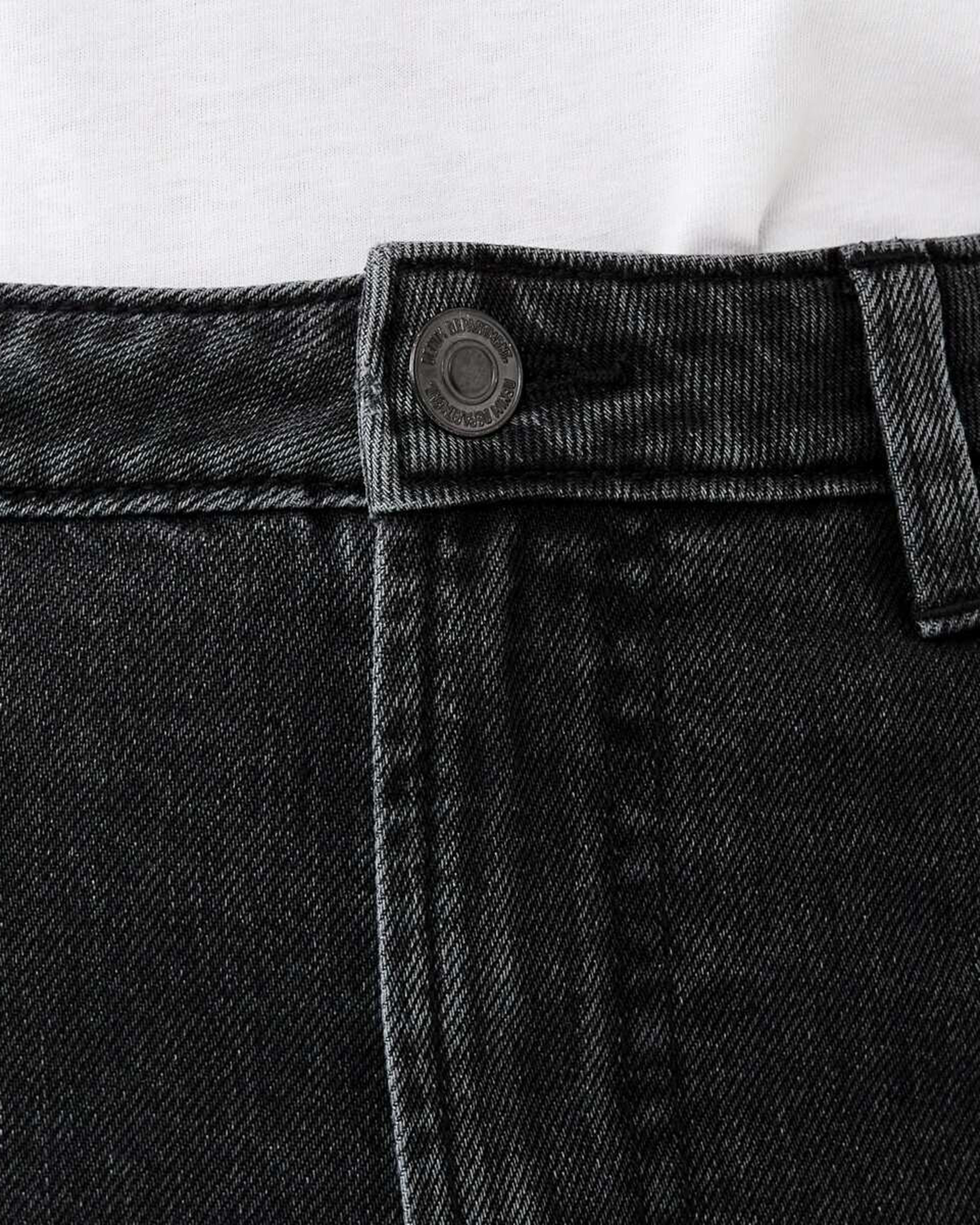 6 Distressed Straight Jeans Black Wash, 6 of 8
