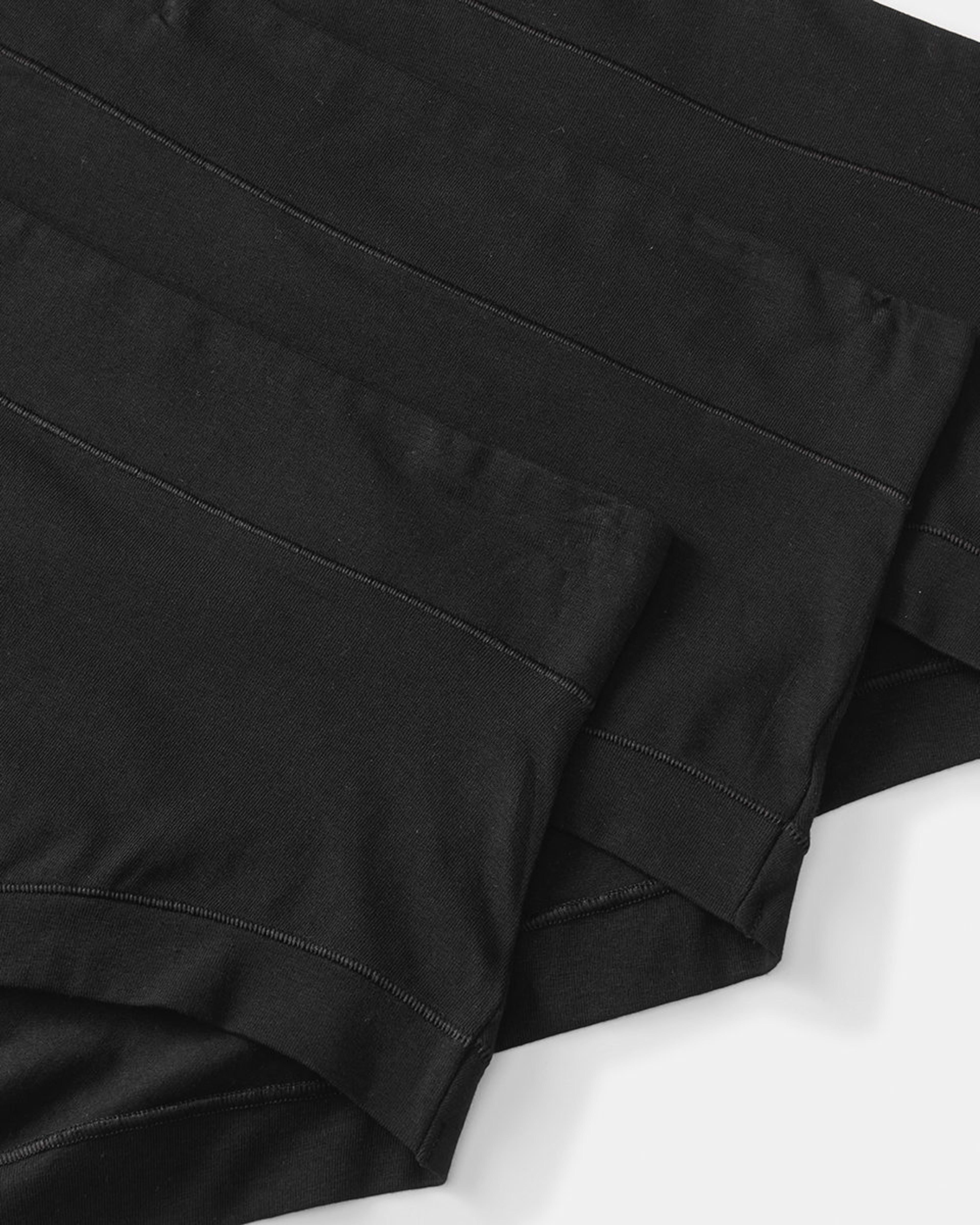 2 3 Pack Cotton Stretch Comfort Full Briefs Black, 2 of 6