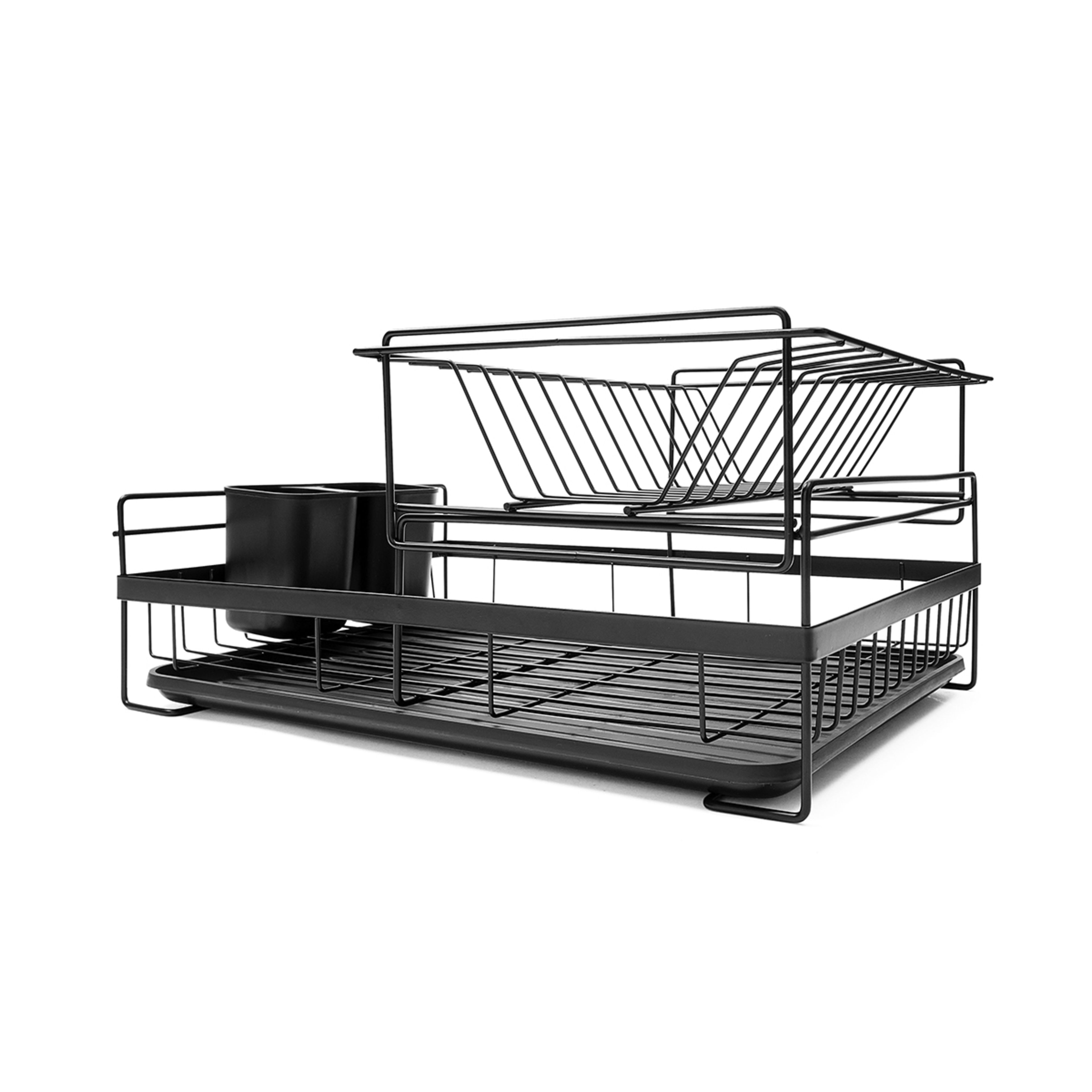 2 2 Tier Dish Rack - Black, 2 of 10