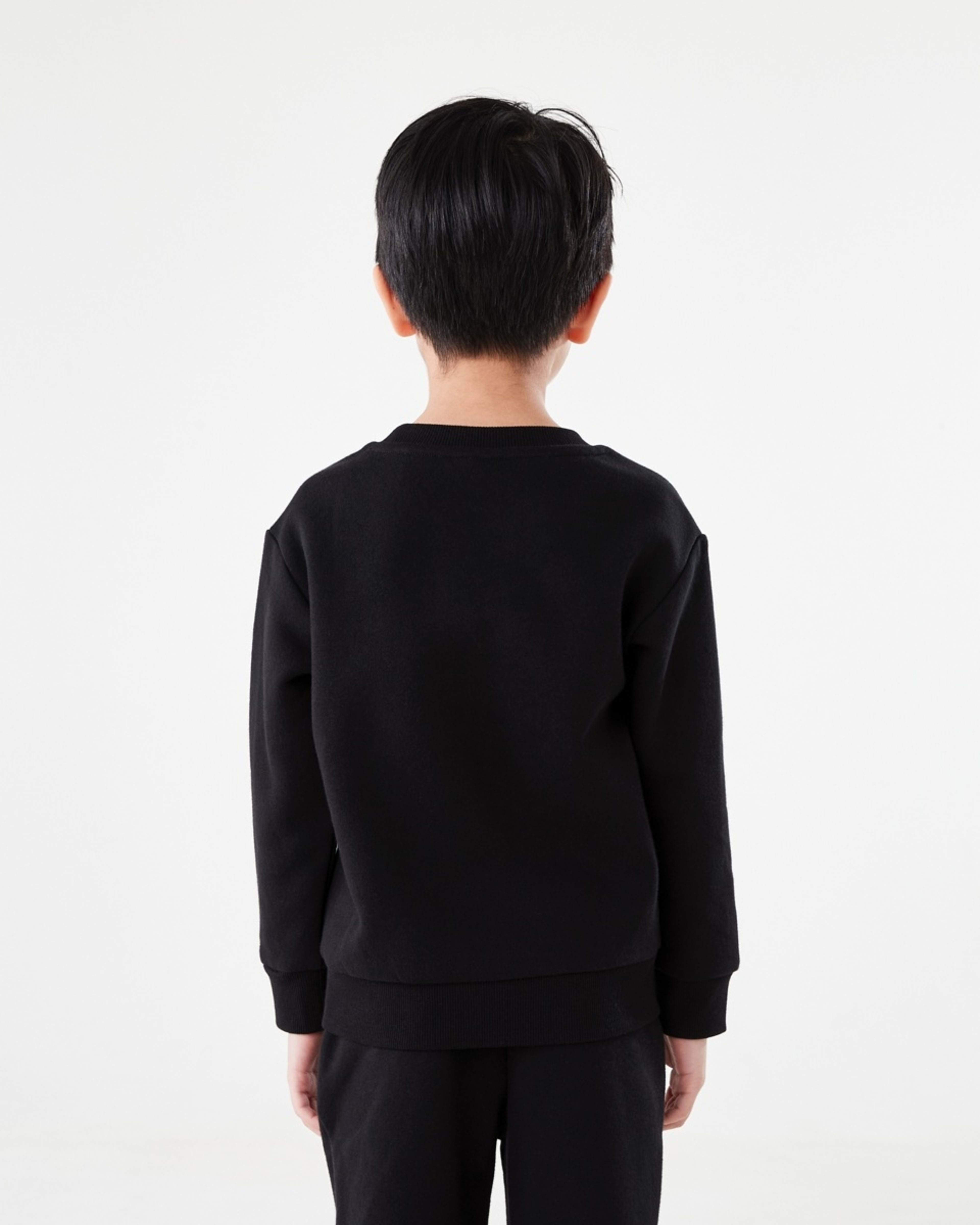 2 Print Crew Neck Sweatshirt Blk Monst, 2 of 8