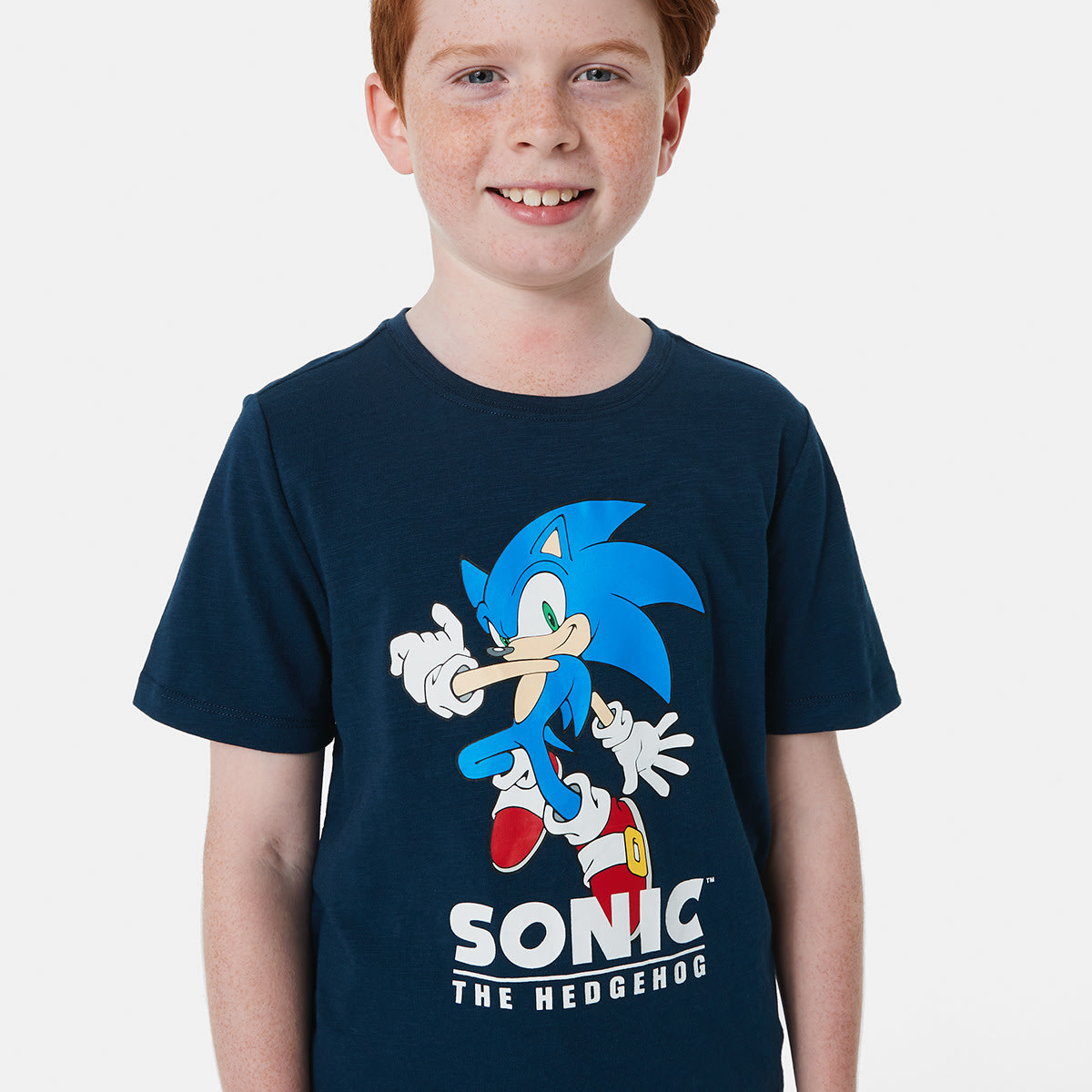 Sonic License Slub Print T-shirt - Kmart