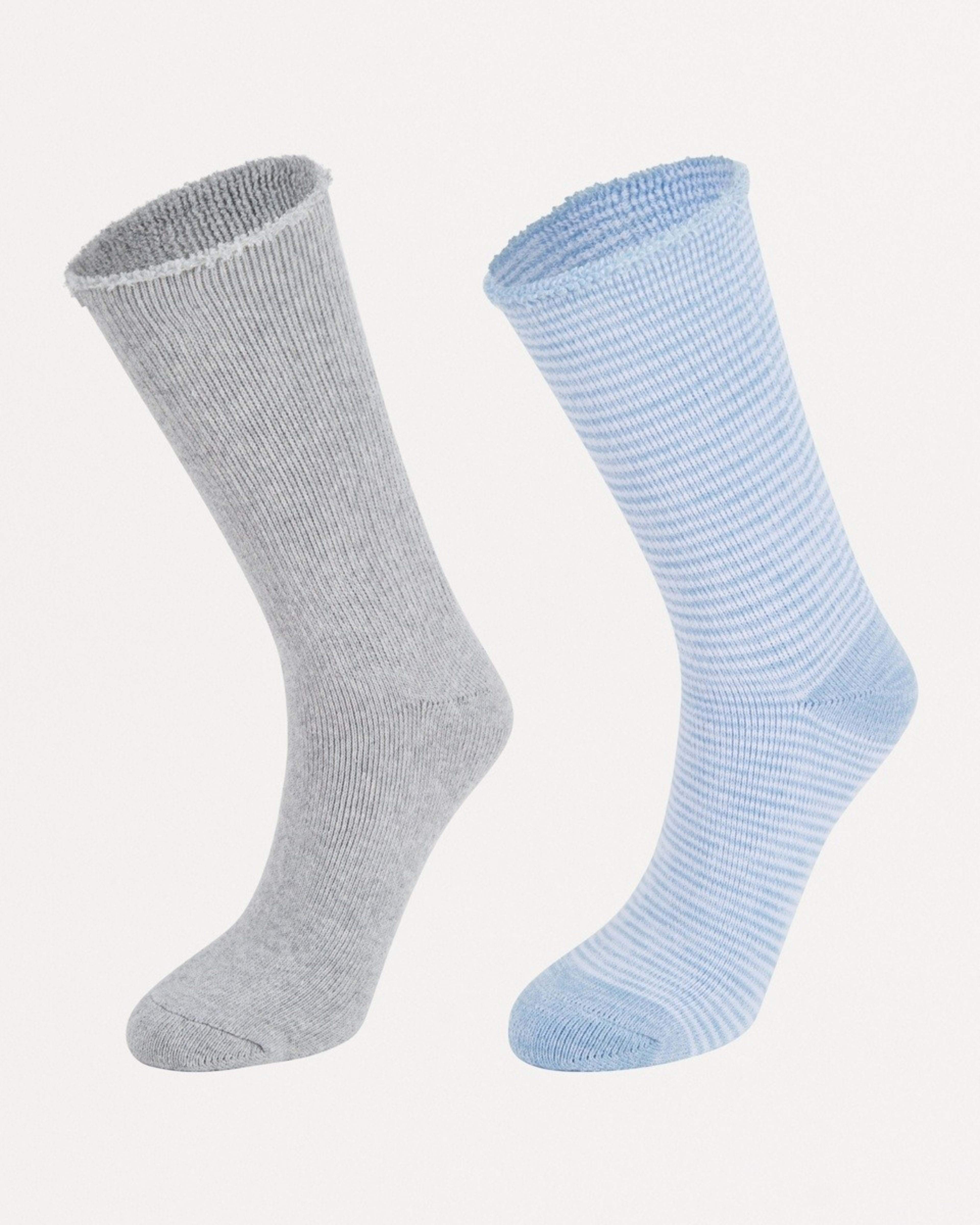 1 2 Pack Outdoor Hiking Socks Blu Stripe