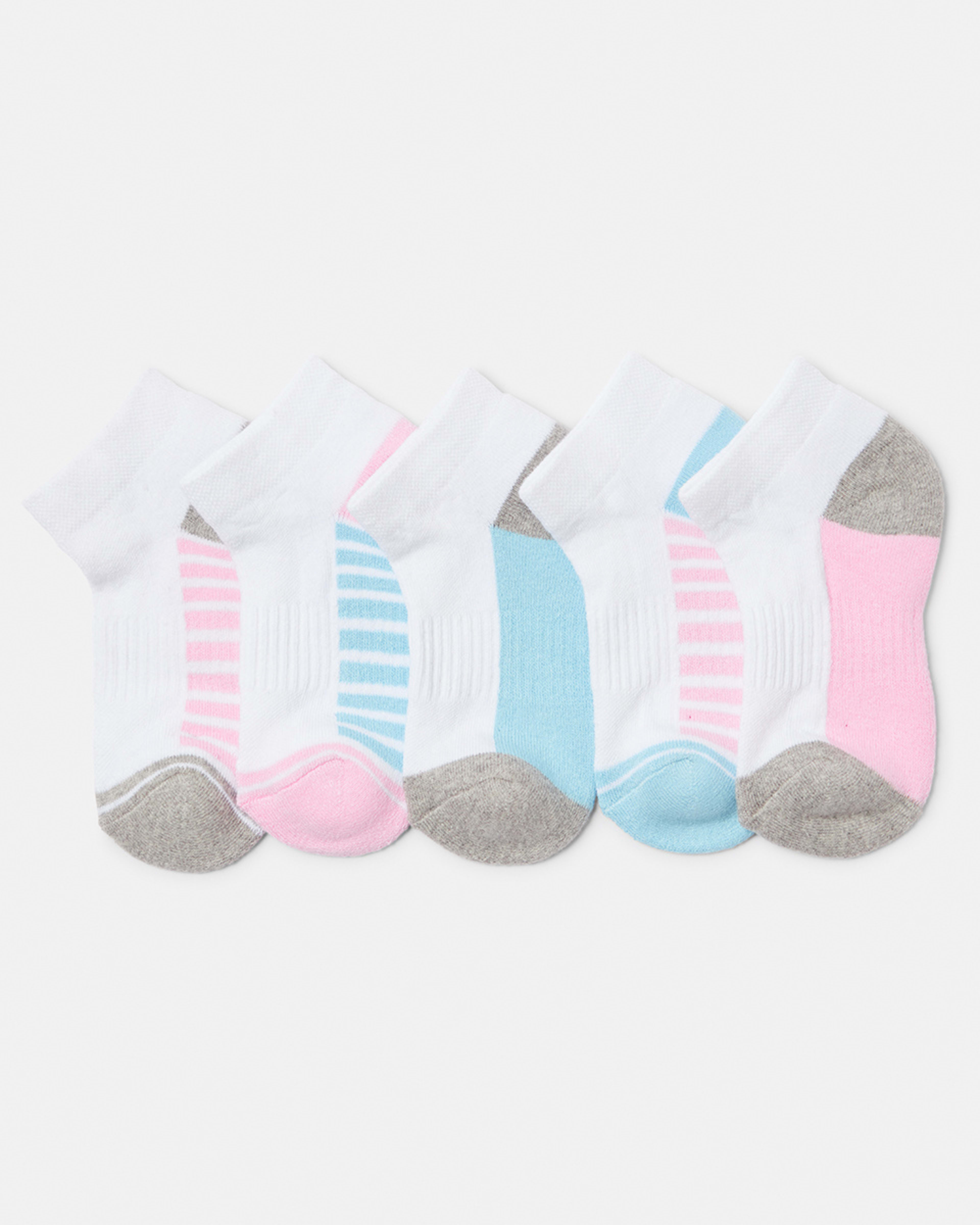 5 Pack Active Kids Sports Low Cut Socks Kmart