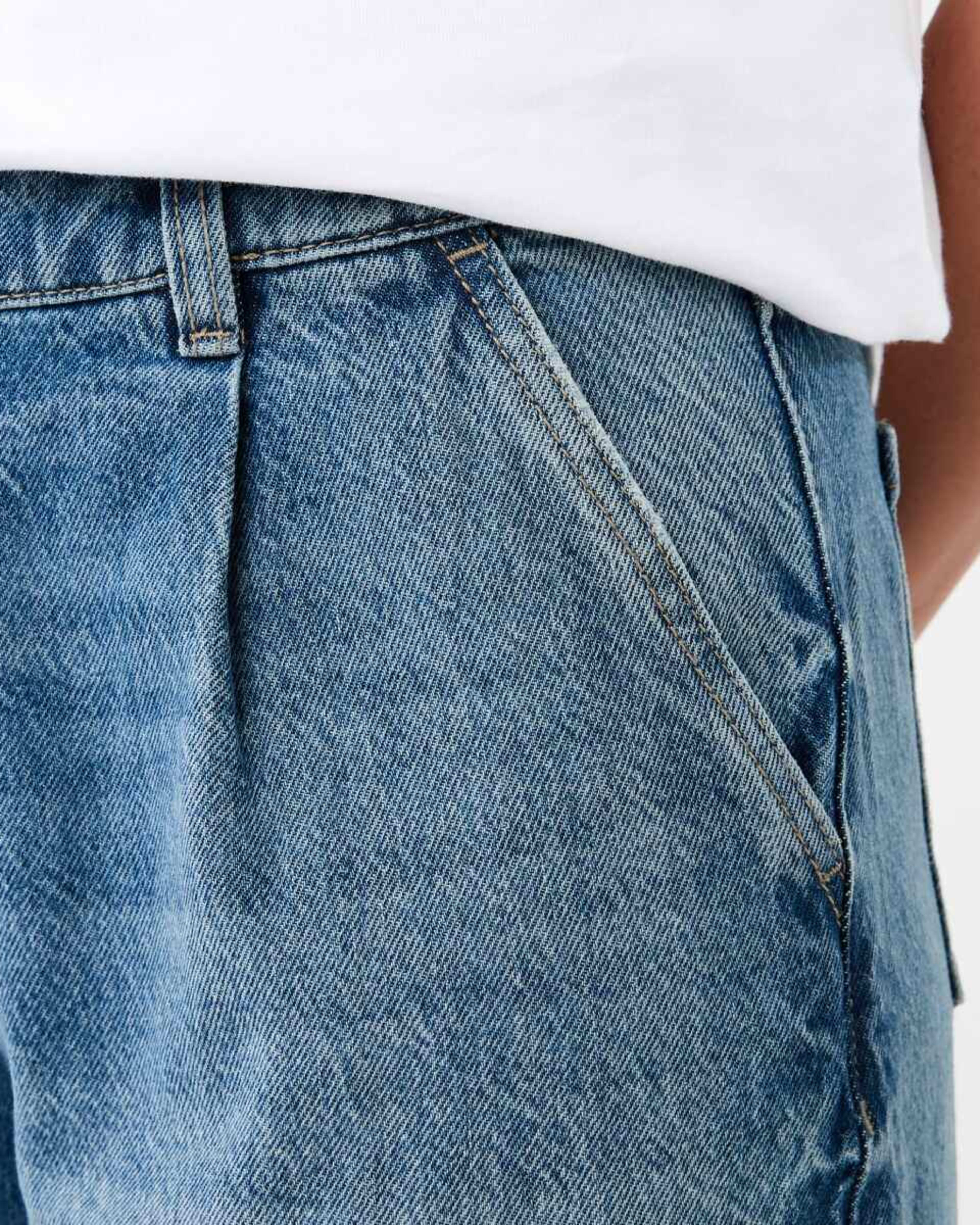 6 Pleat Front Jeans MID WASH, 6 of 6