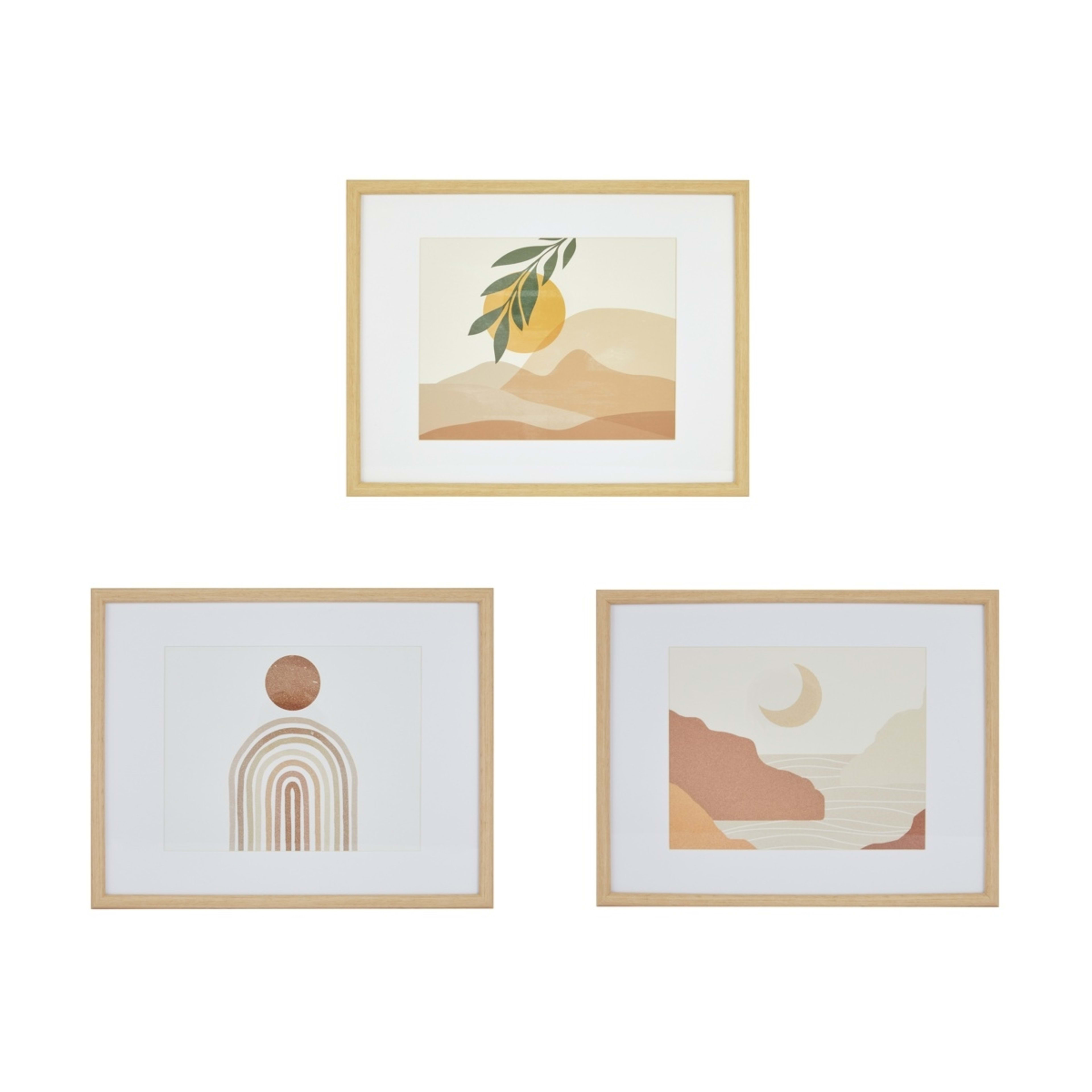 1 3 Piece Gallery Set - Oak