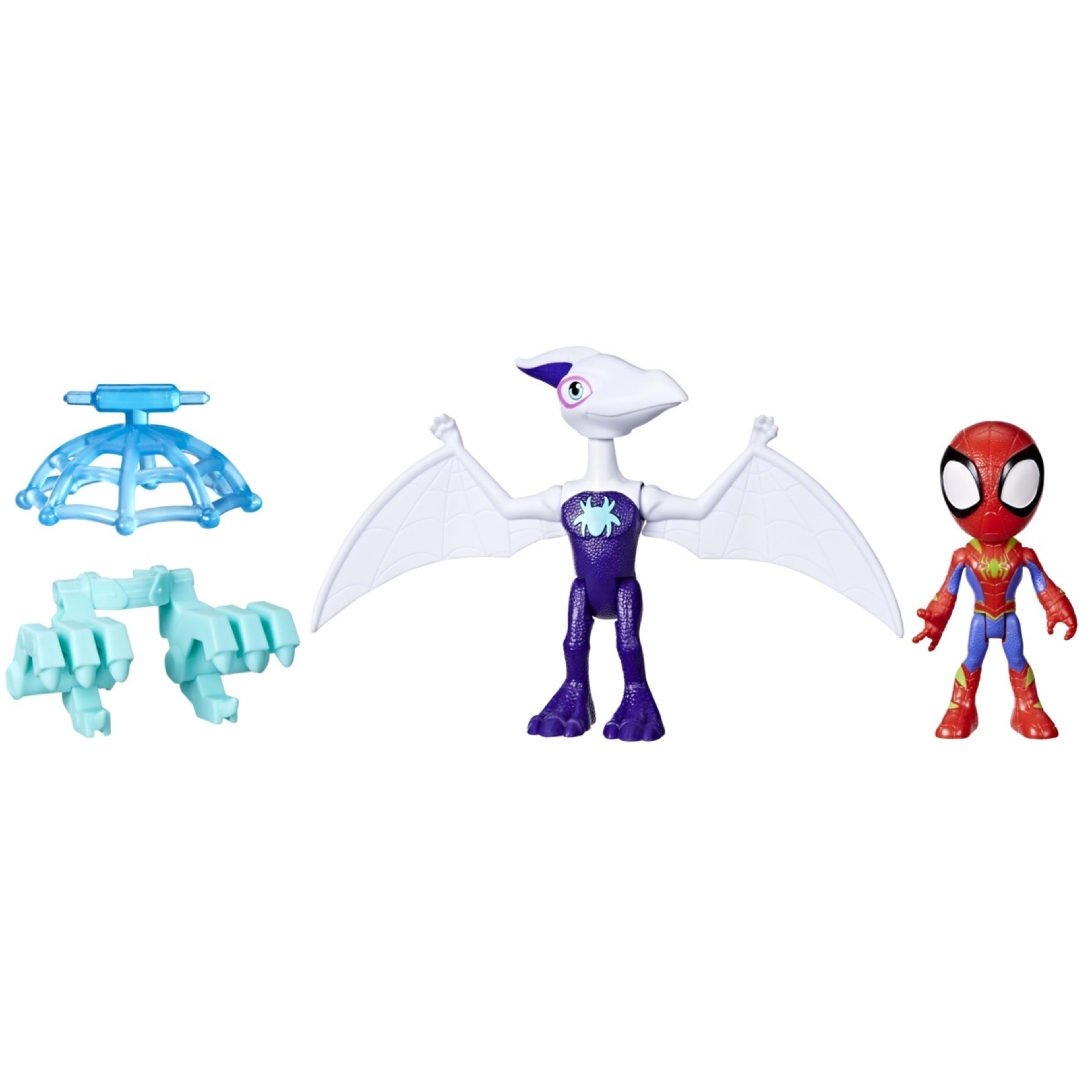 4 2 Pack Disney Junior Marvel Spidey and His Amazing Friends Dino Webs Action Figure Set - Assorted, 4 of 7