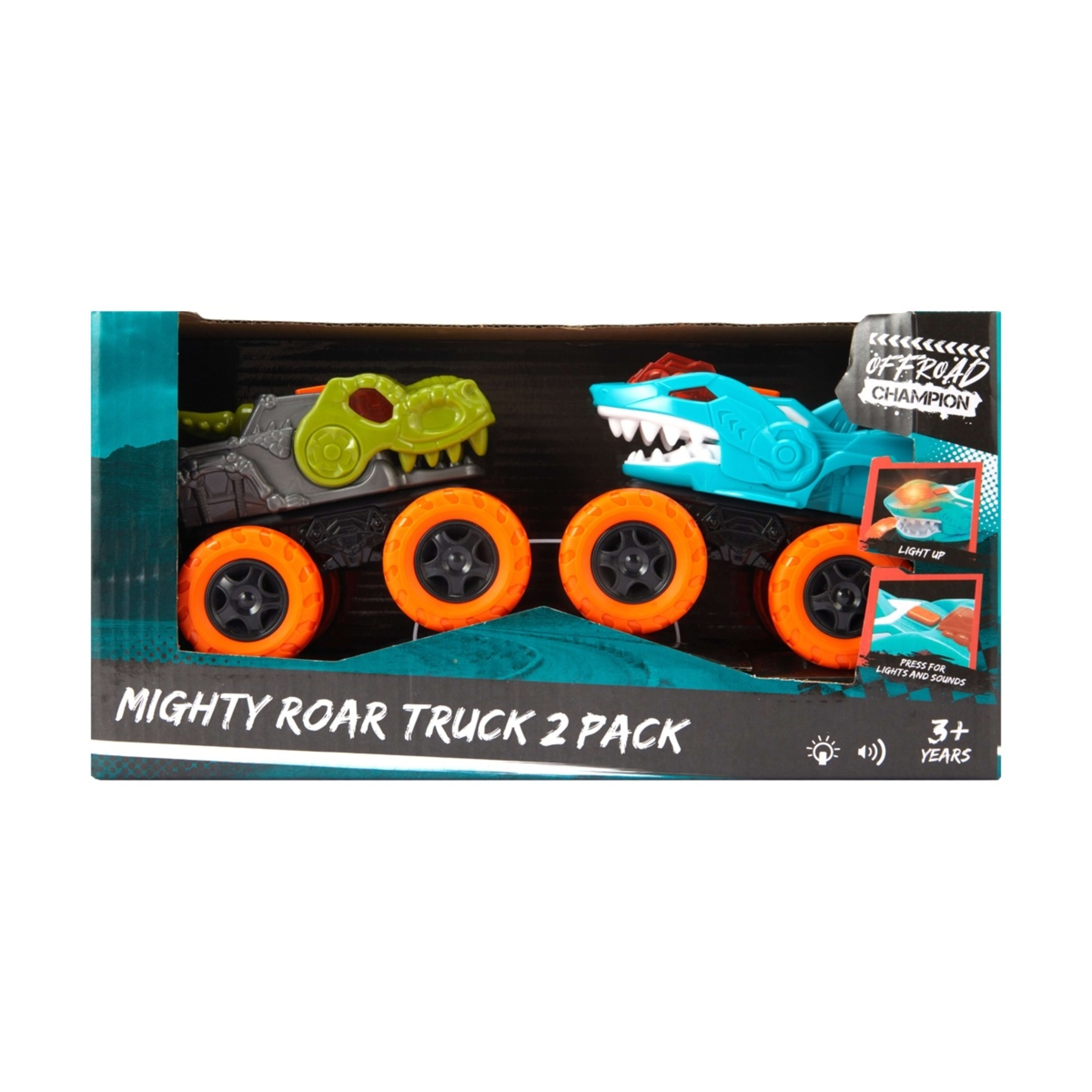 1 2 Pack Offroad Champion Mighty Roar Truck