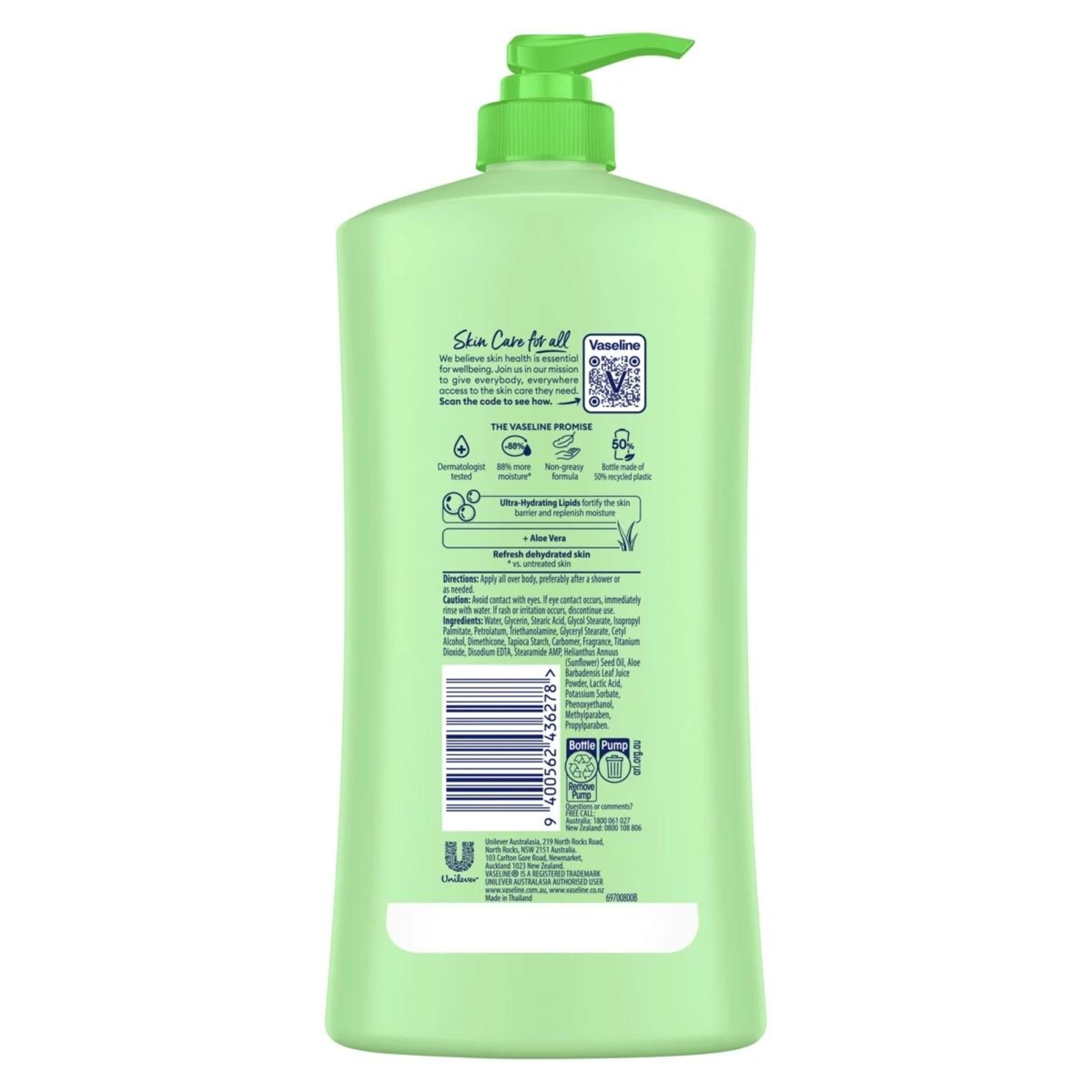2 Vaseline Intensive Care Body Lotion 750ml - Aloe, 2 of 10