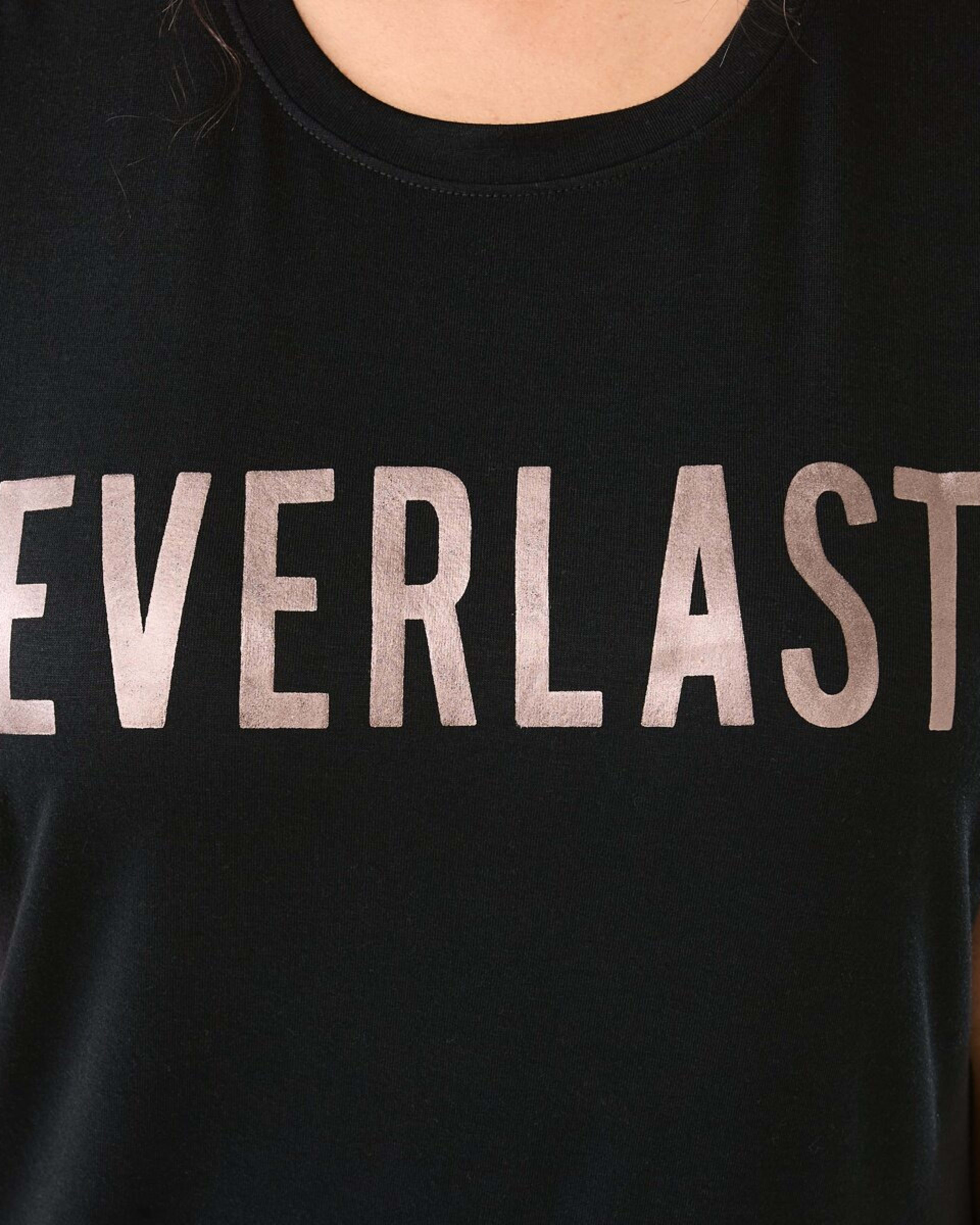 5 Everlast Womens Relaxed Long T-shirt EVERLAST BLACK, 5 of 7