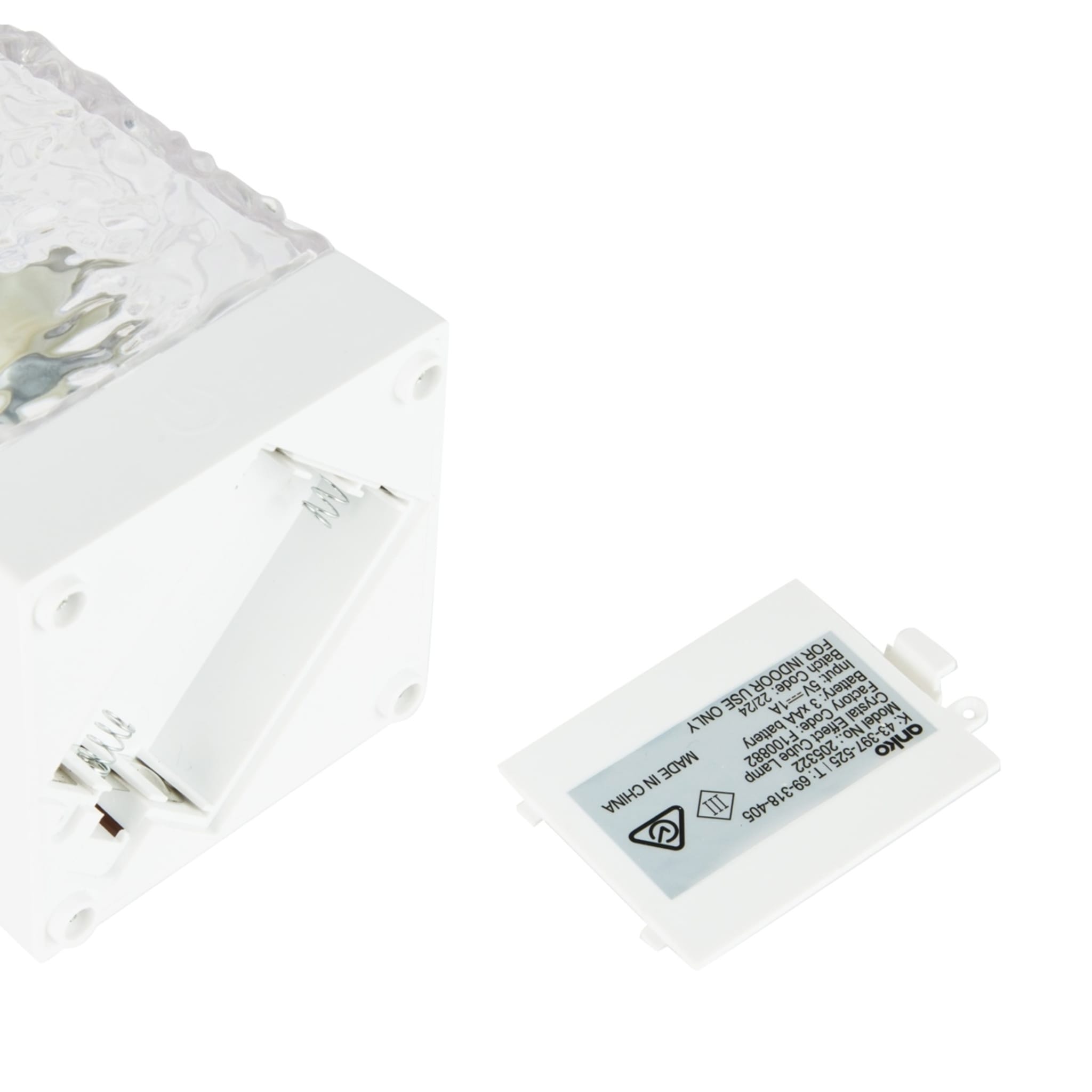 Crystal Effect Cube Lamp Kmart