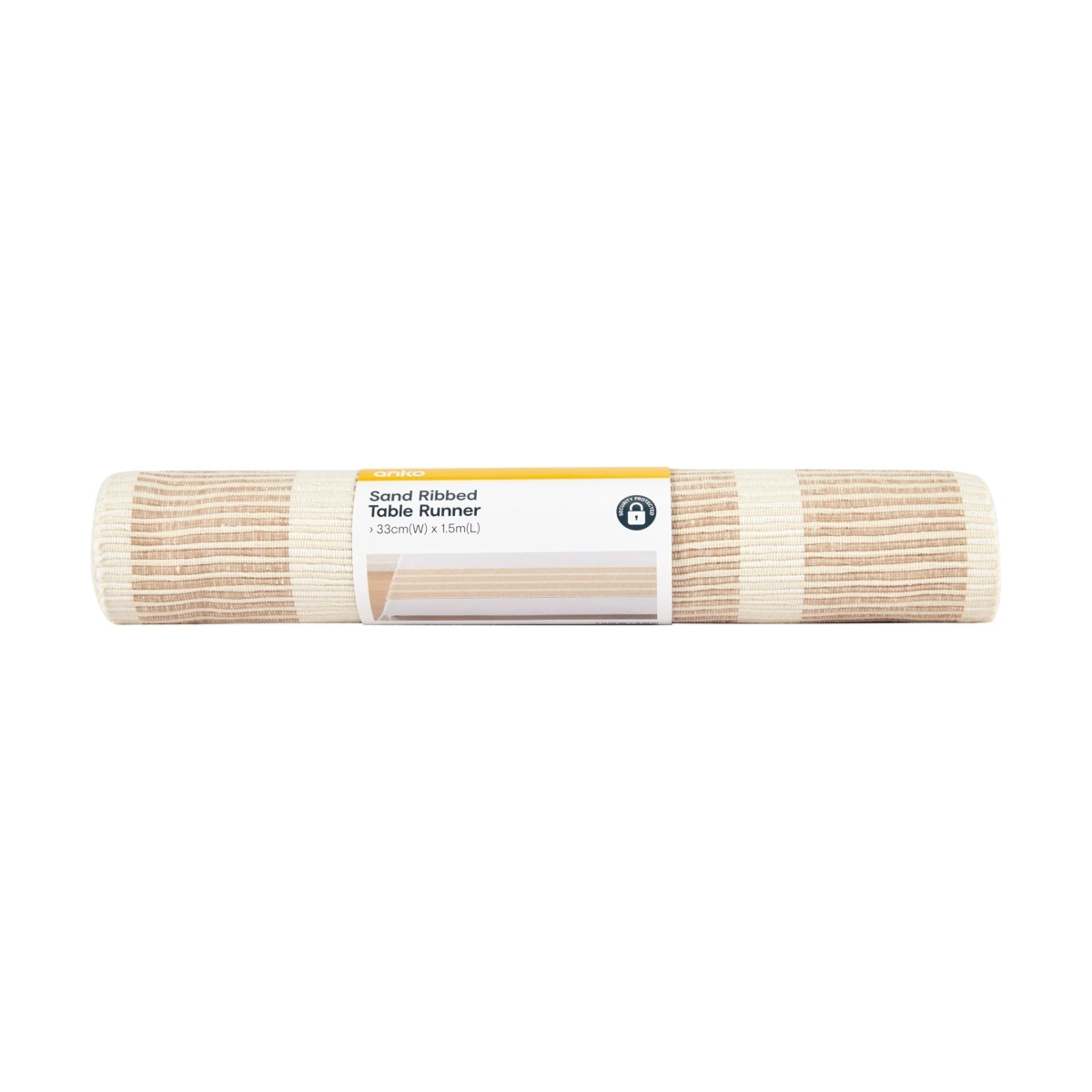 6 Sand Ribbed Table Runner, 6 of 6