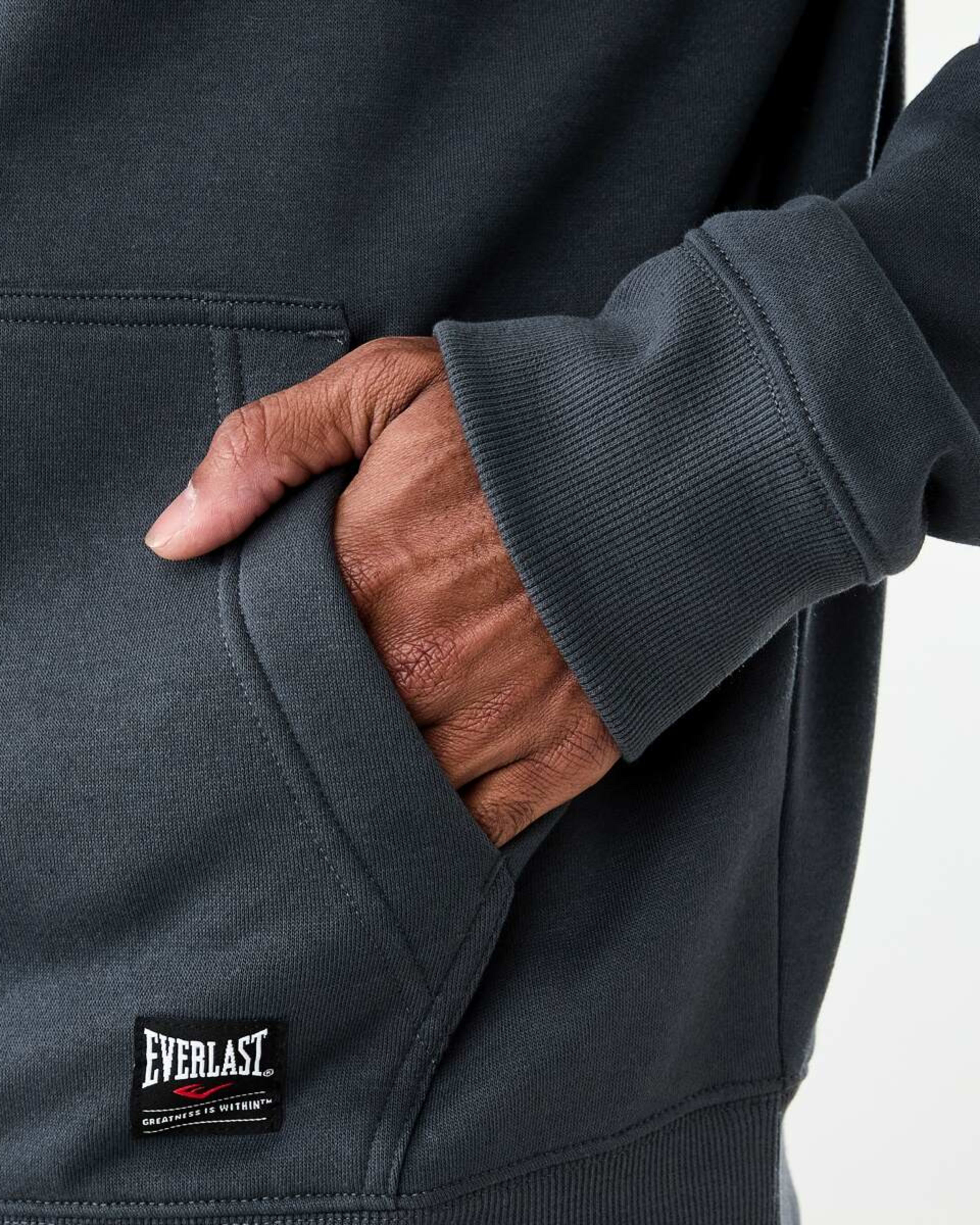 6 Everlast Mens Camo Print Hoodie CHARCOAL CAMO, 6 of 8