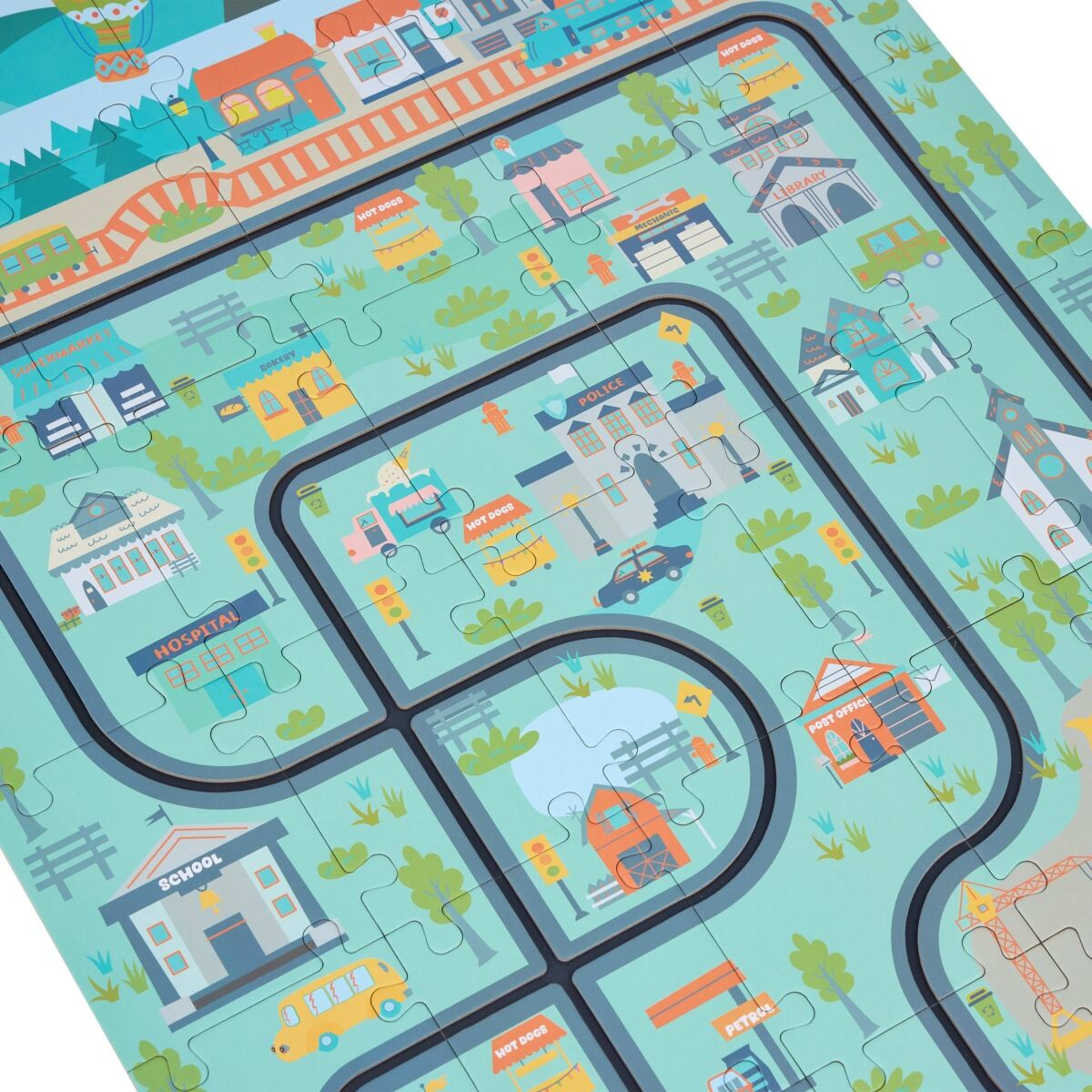 4 30 Piece Urban Jungle Track Play Mat Puzzle, 4 of 7