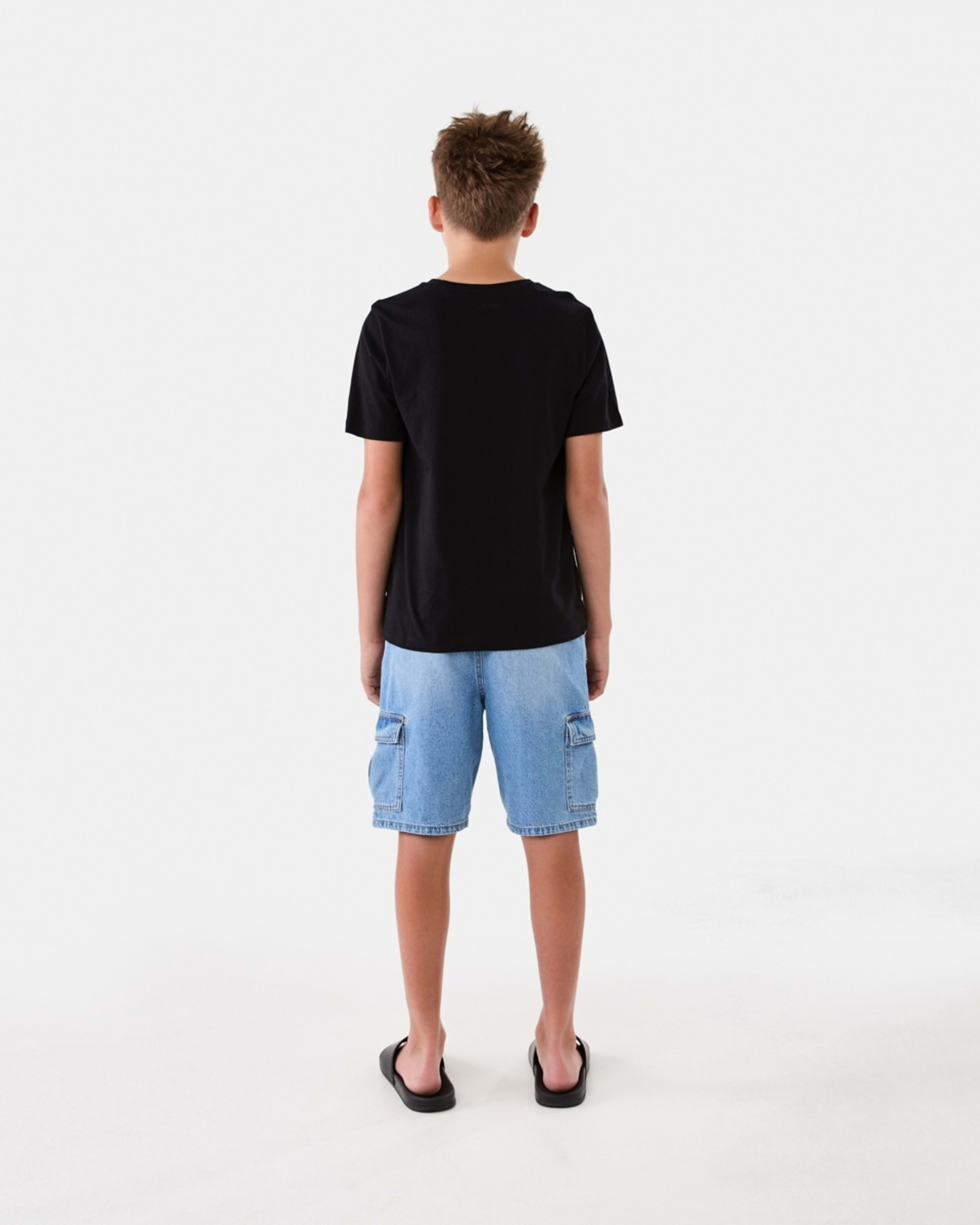 6 Short Sleeve Print T-shirt Blk Worldw, 6 of 8