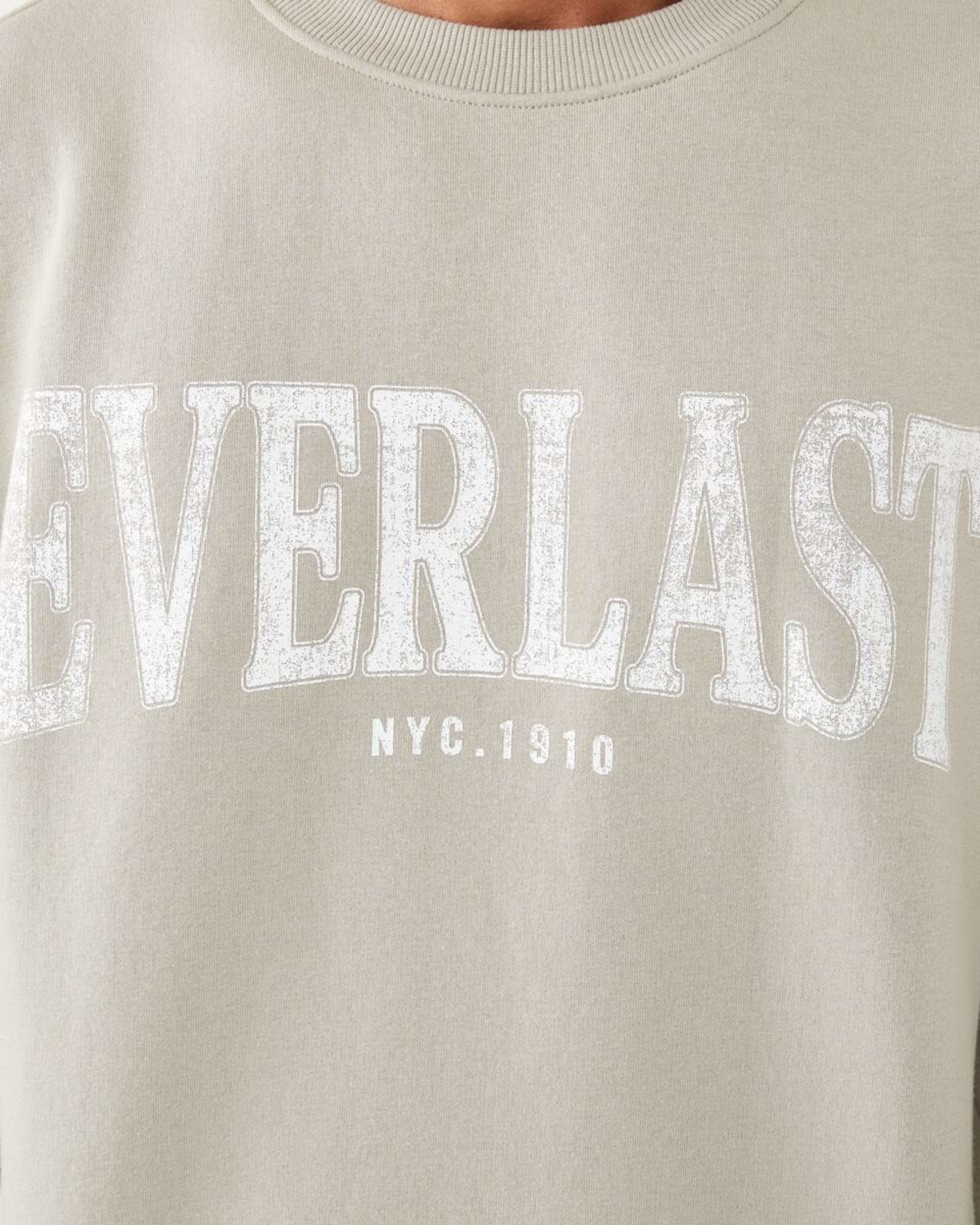 5 Everlast Mens Oversized Sweatshirt Bone, 5 of 8