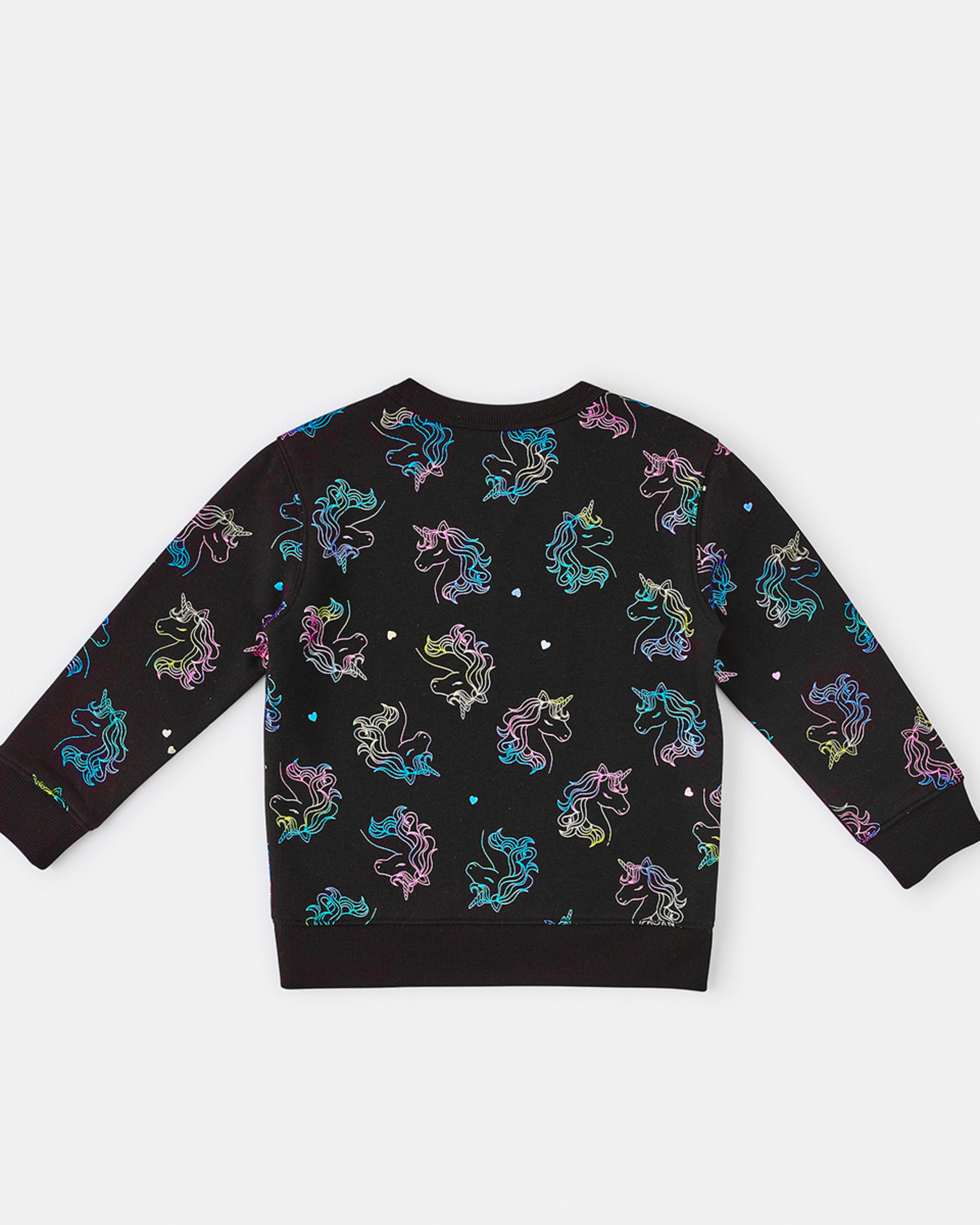 9 All Over Print Crew Neck Sweatshirt Unicorn, 9 of 9