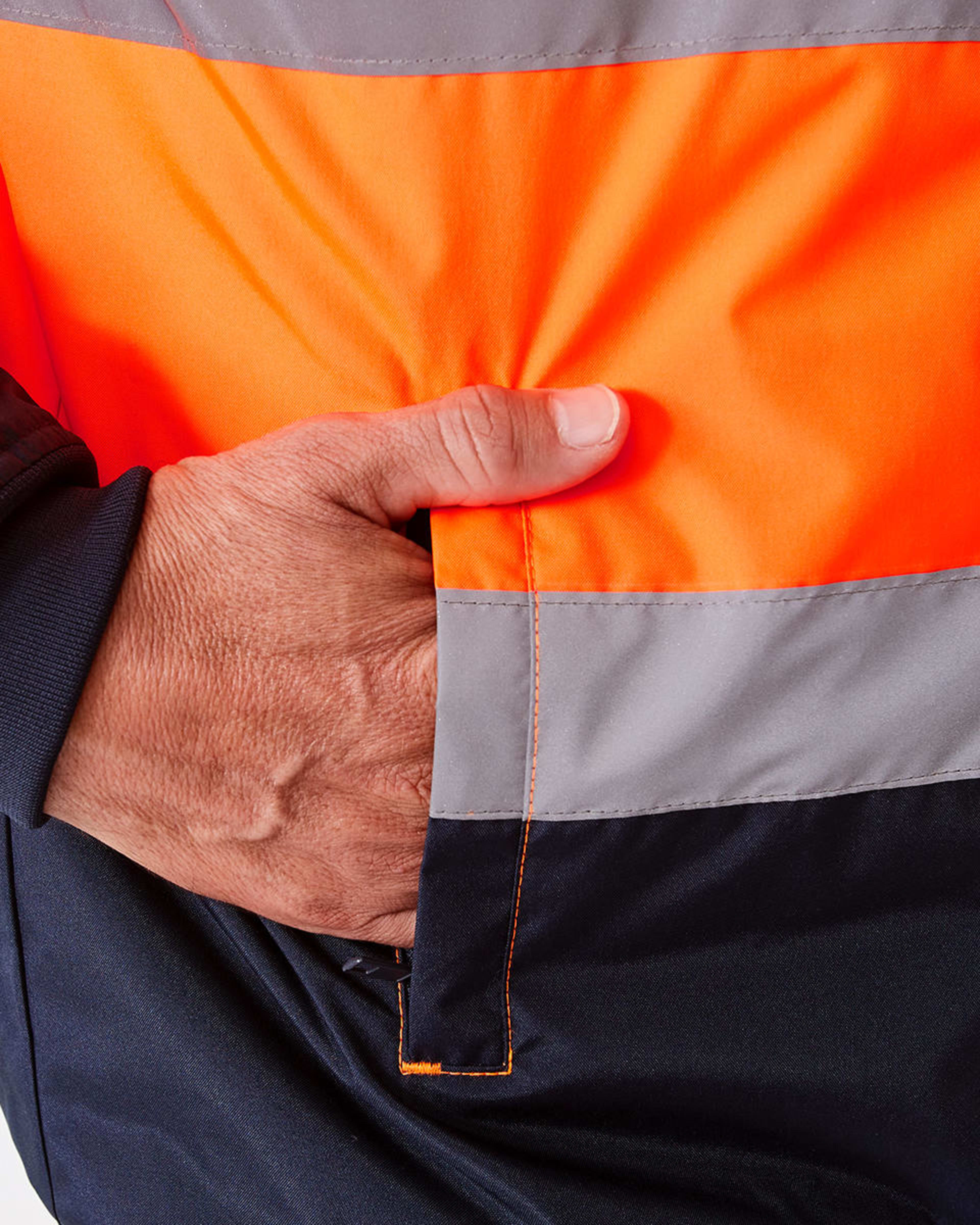 Workwear HiVisibility Reflective Bomber Jacket Kmart