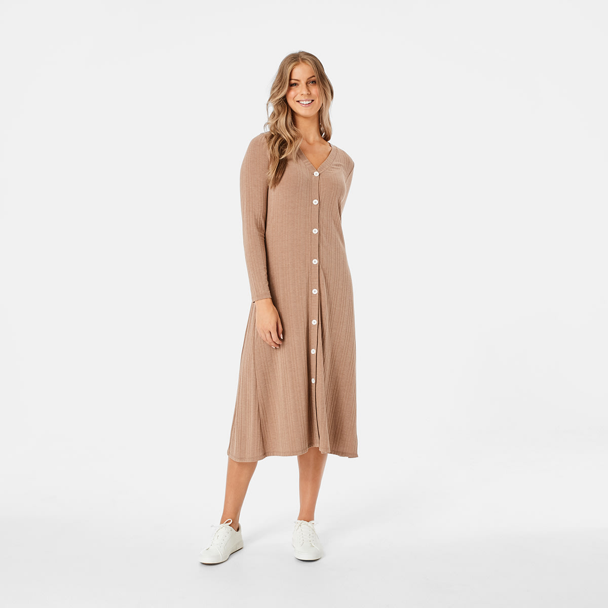 kmart long sleeve midi dress