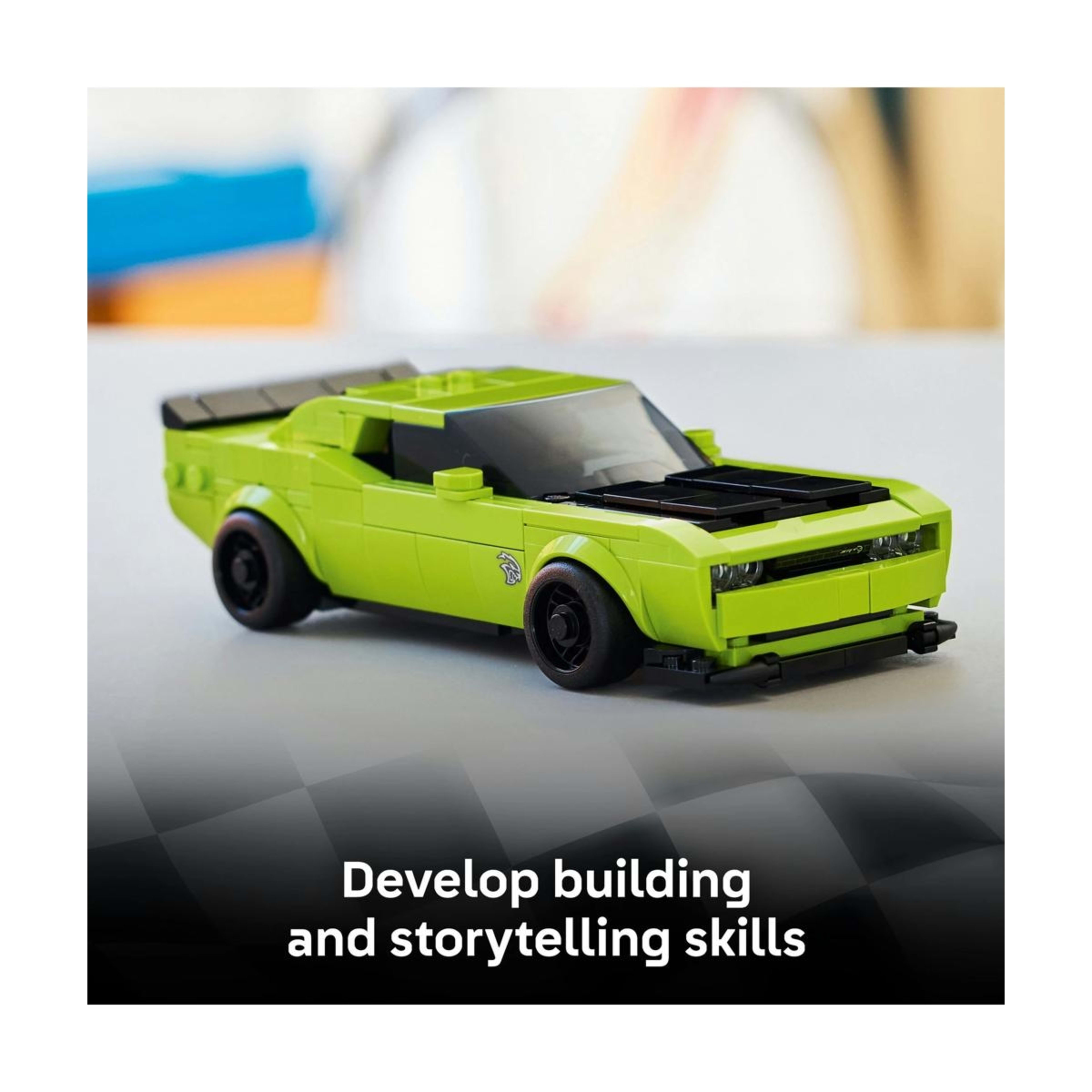5 LEGO Speed Champions Dodge Challenger SRT Hellcat Sports Car 77237, 5 of 10