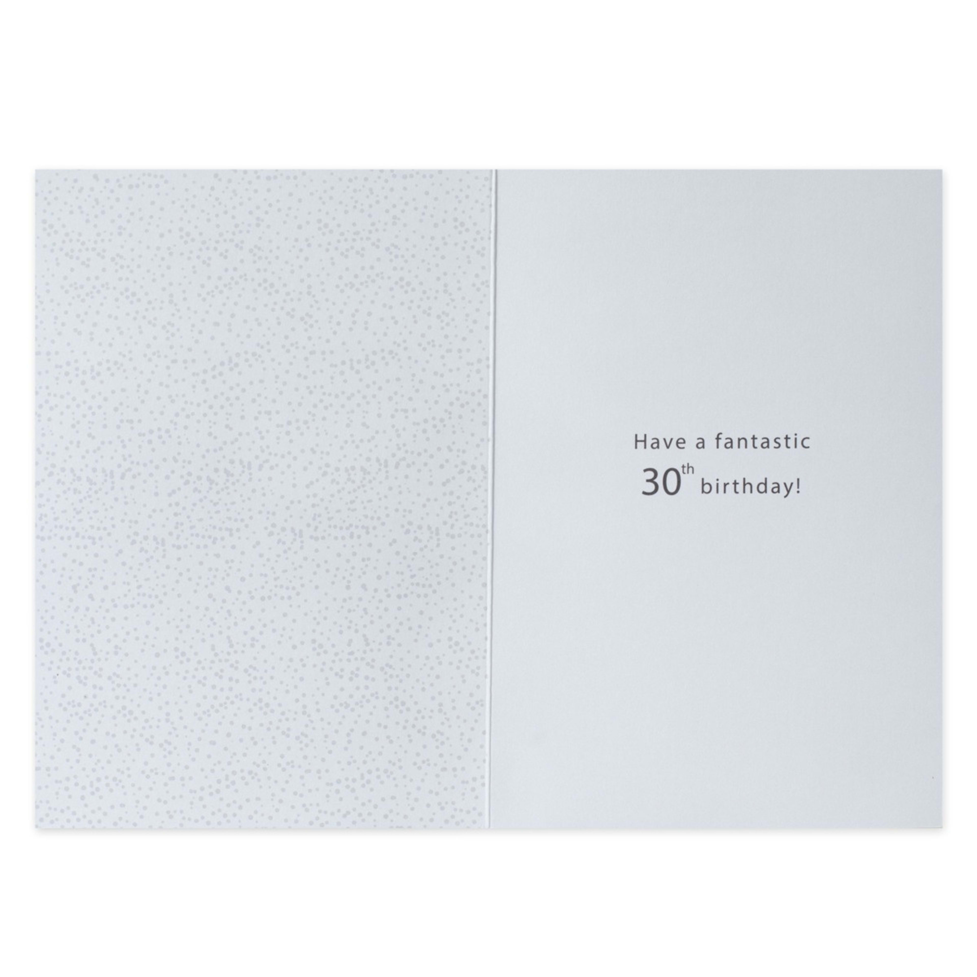 2 Connections from Hallmark 30th Birthday Card - Silver Stars and Dots, 2 of 3