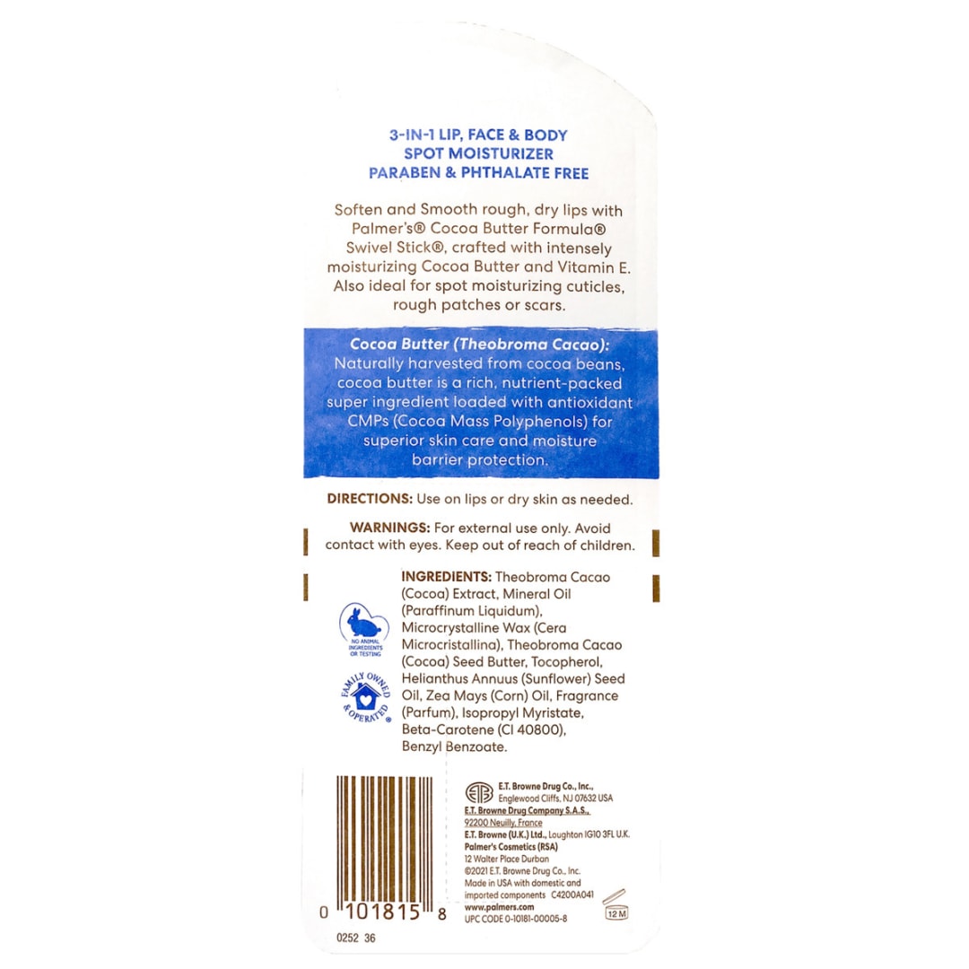 Palmer's Cocoa Butter Swivel Stick 14g Vitamin E Kmart