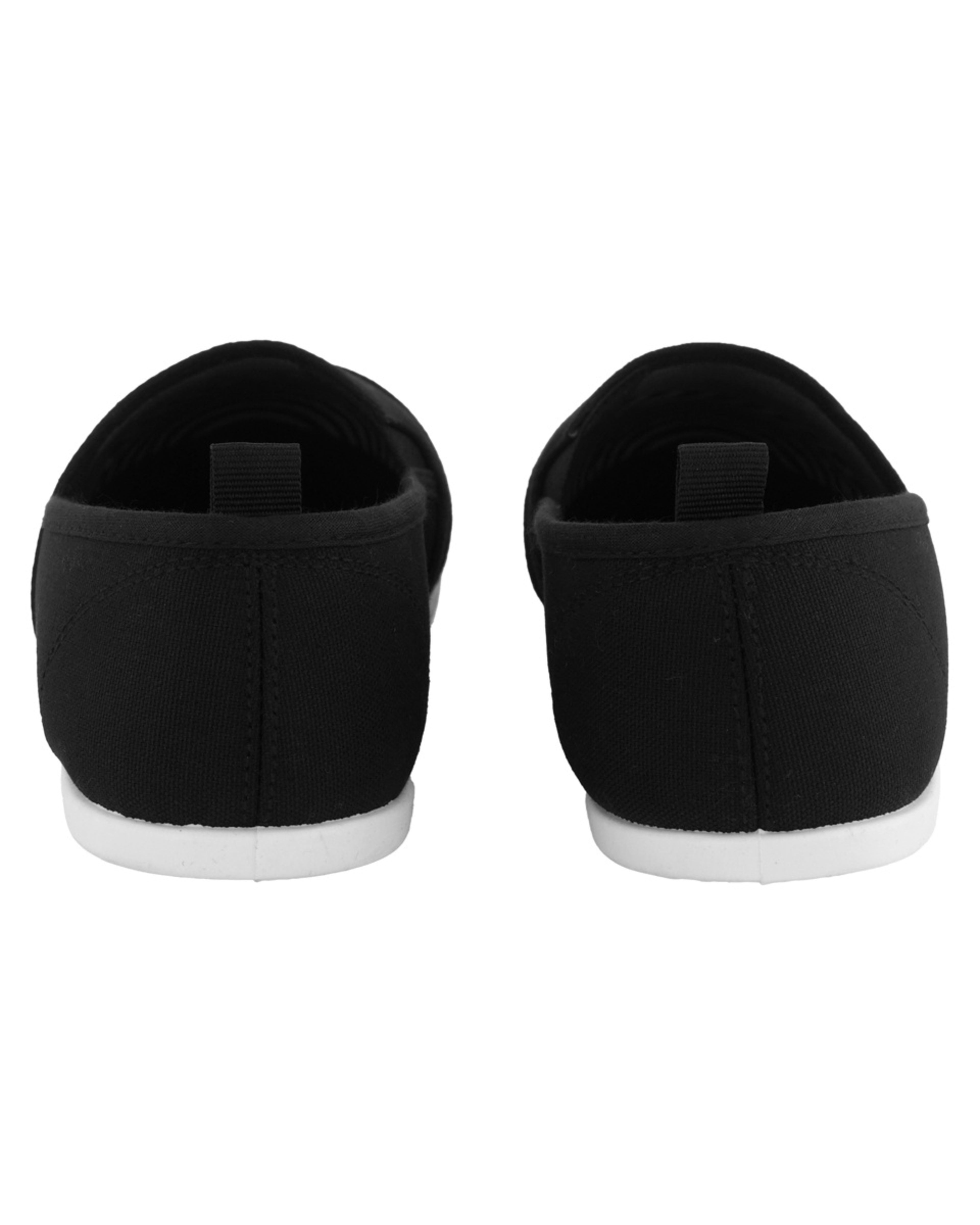 5 Canvas Slip On Sneakers Blk Wht, 5 of 5