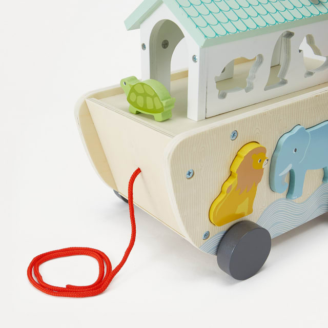 Wooden Animal Boat Kmart