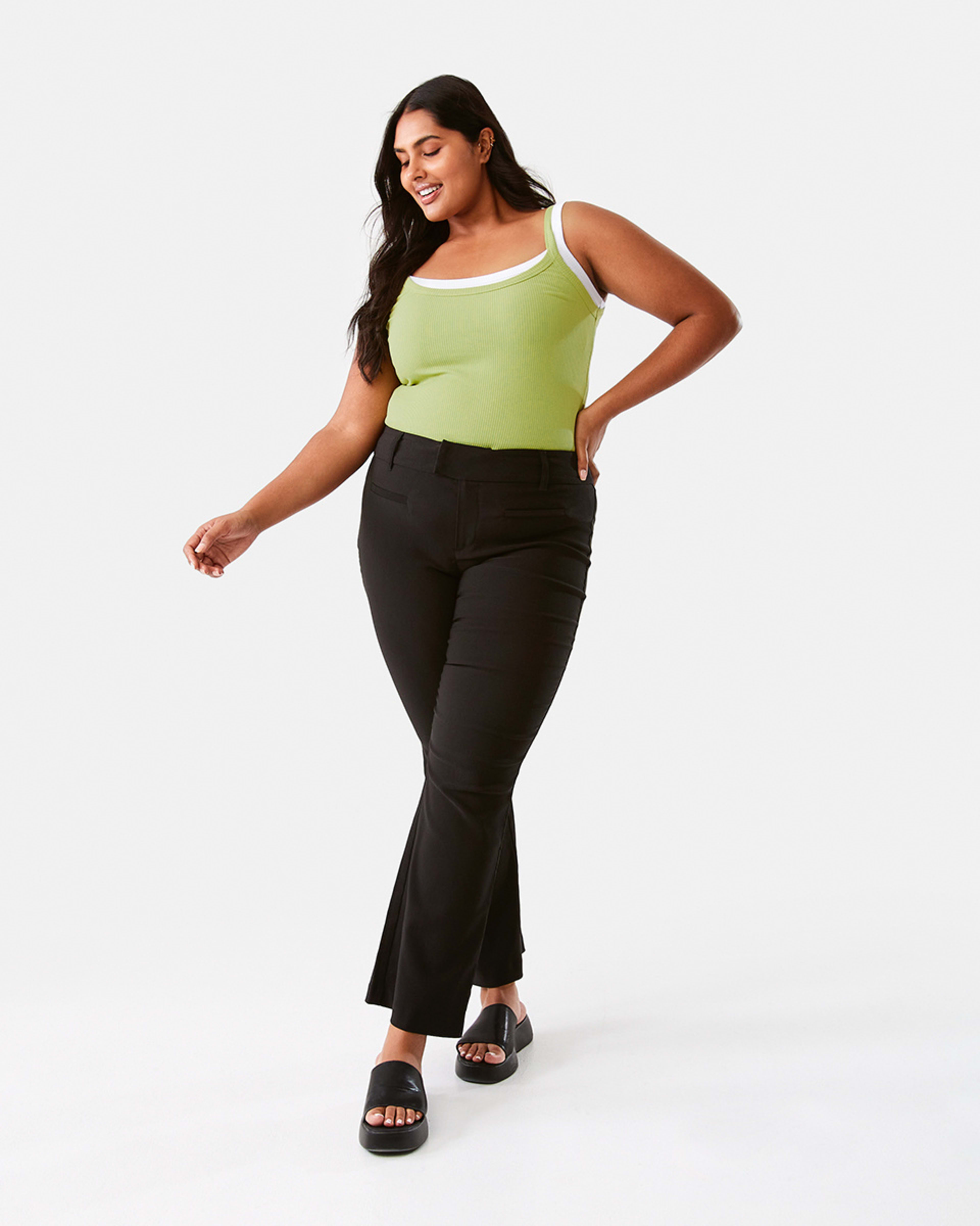 Mid Rise Flare Pants Kmart NZ