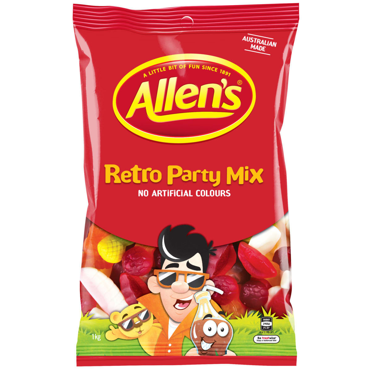 Allen's Retro Party Mix Lollies 1kg Kmart