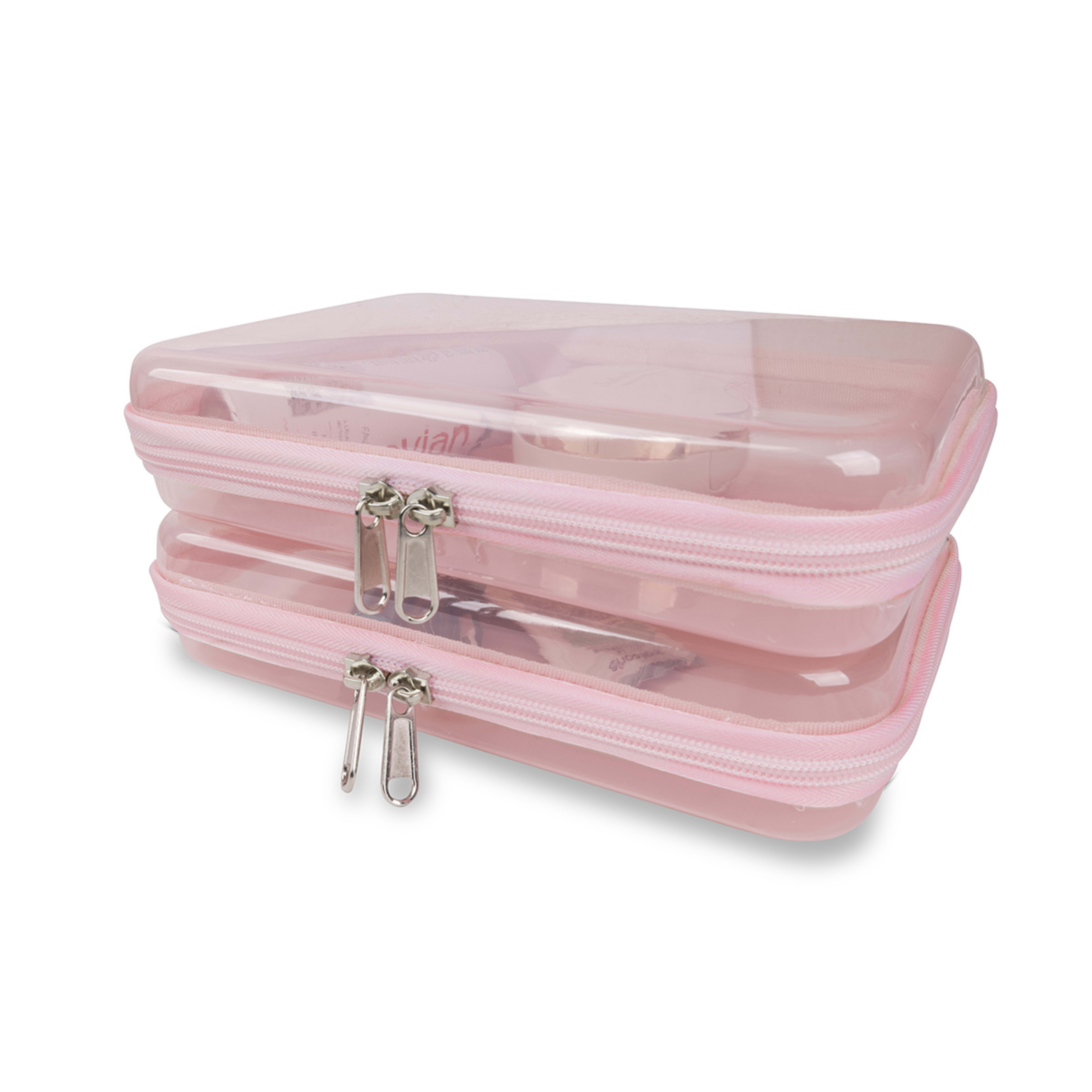 8 2 Pack Clear Packing Cubes - Pink, 8 of 8